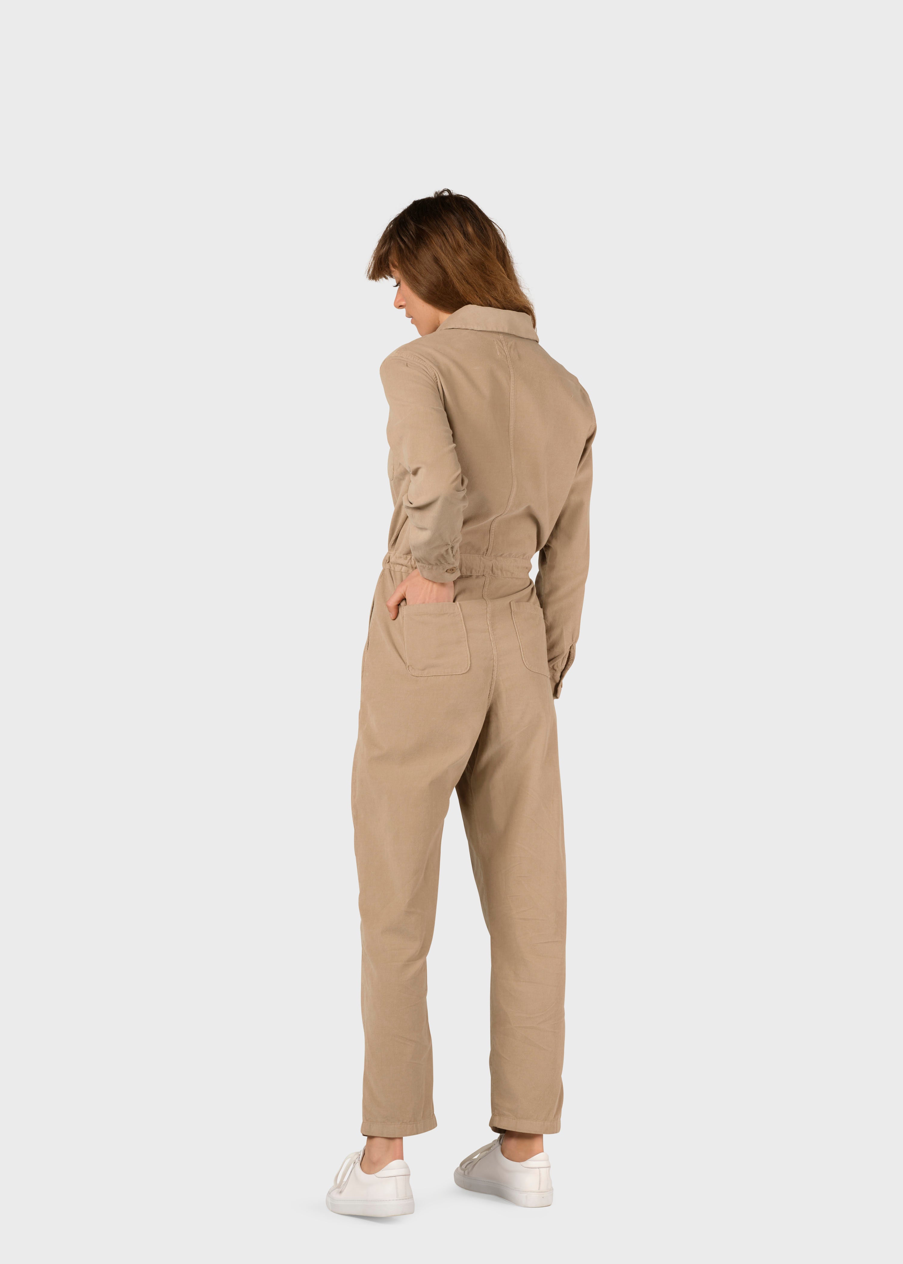 Lena Corduroy Jumpsuit - Sand