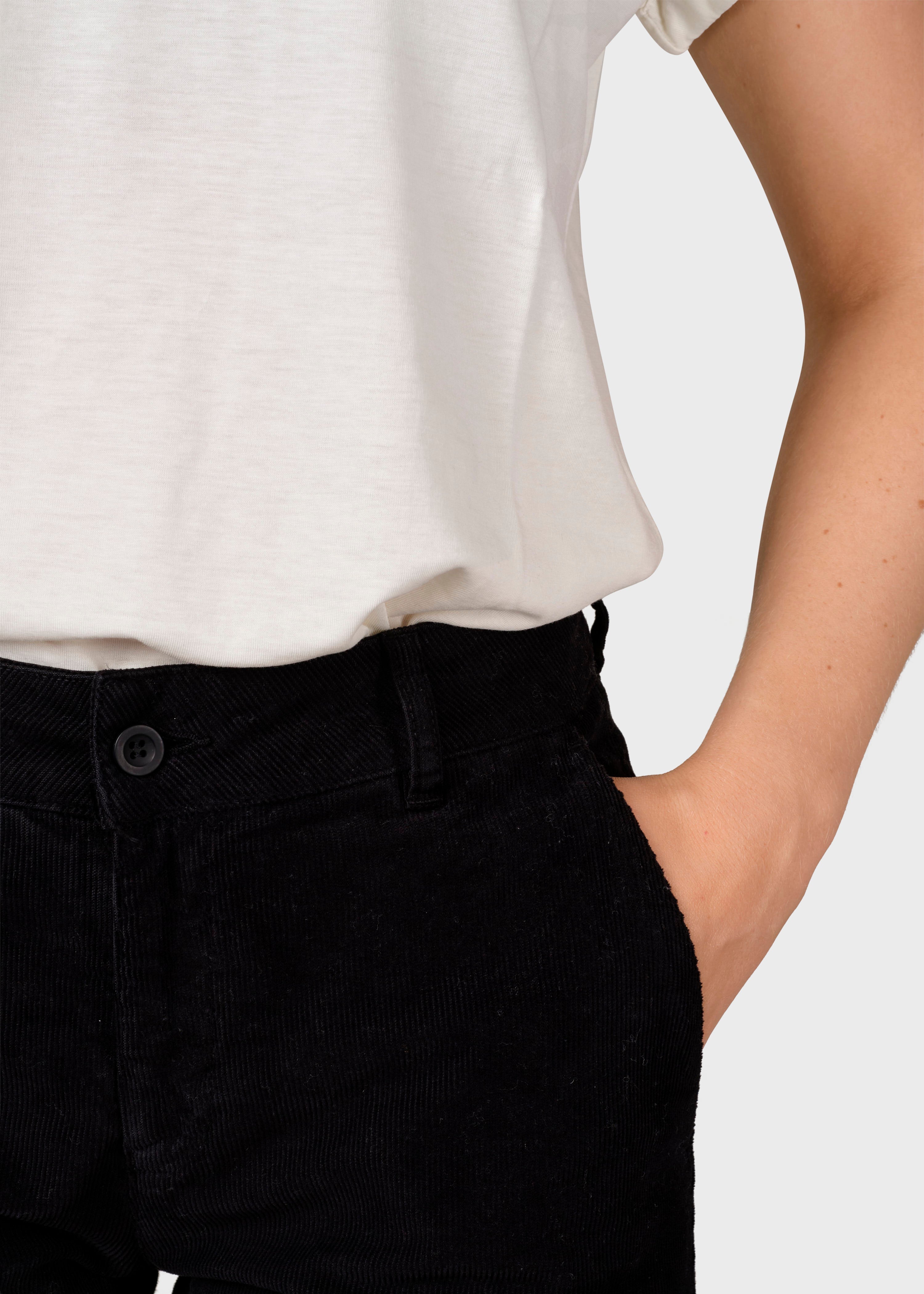 Liv Corduroy Pants - Black