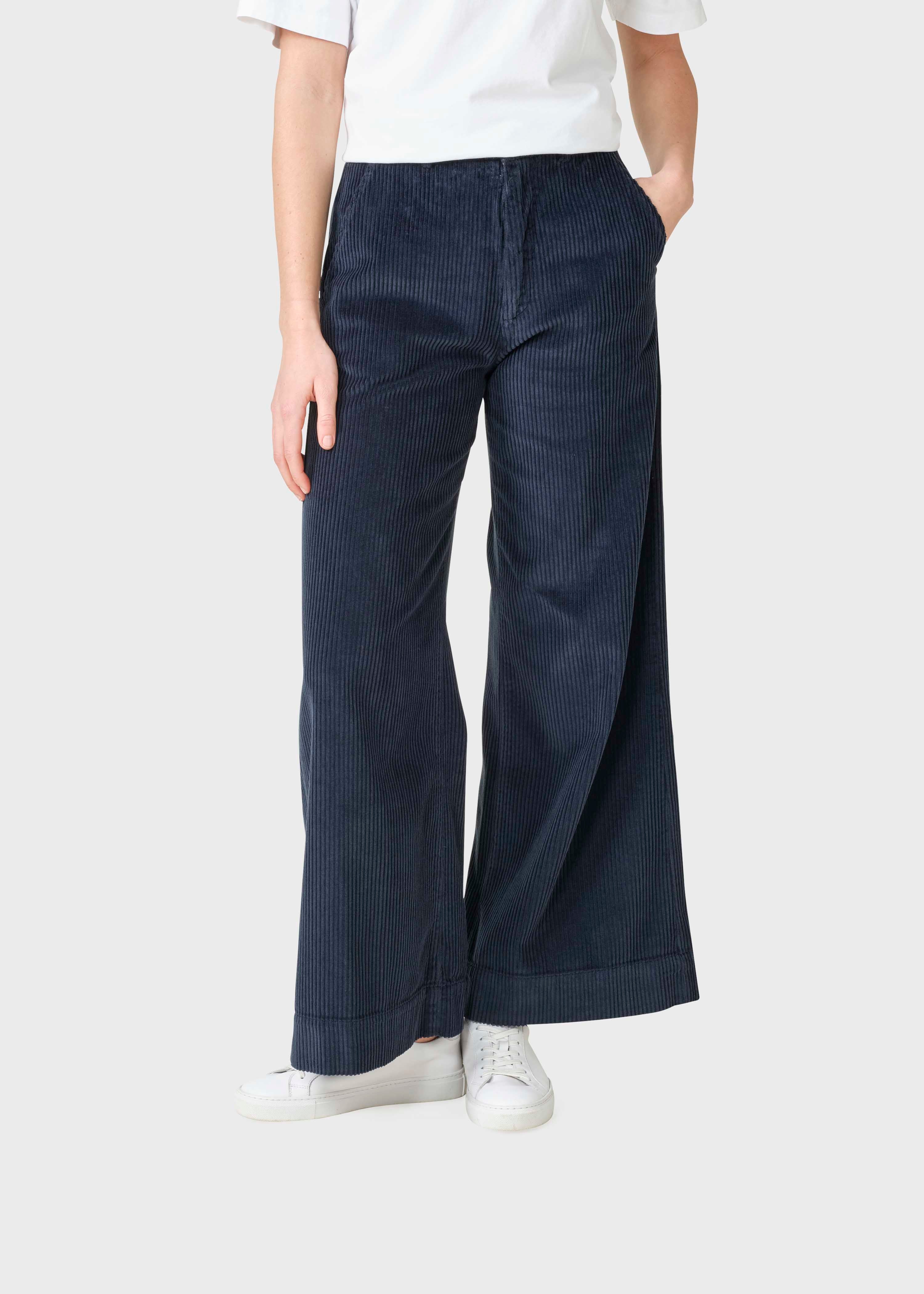 Lois Cord Pants - Navy