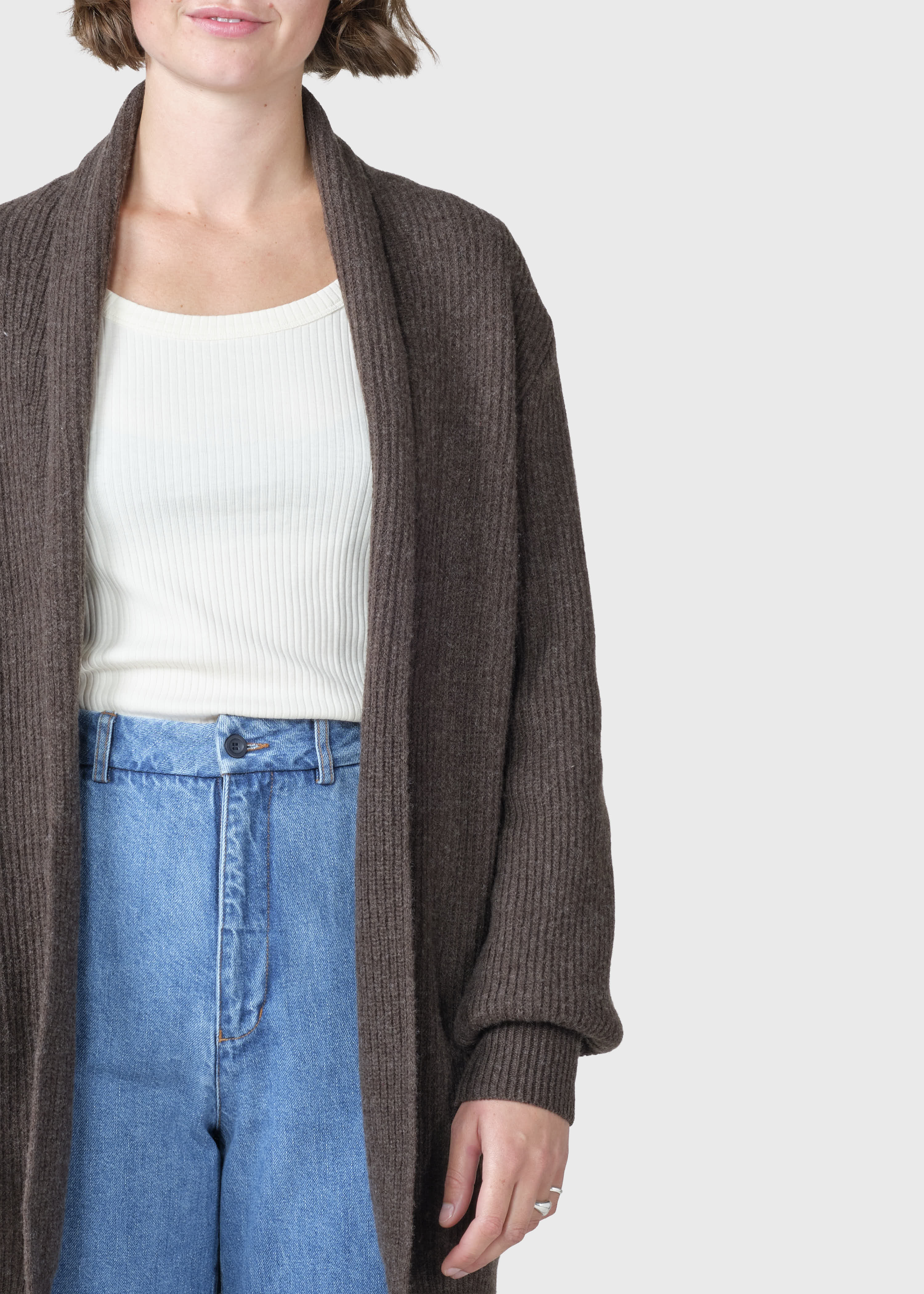 Luna Knit Cardigan - Taupe