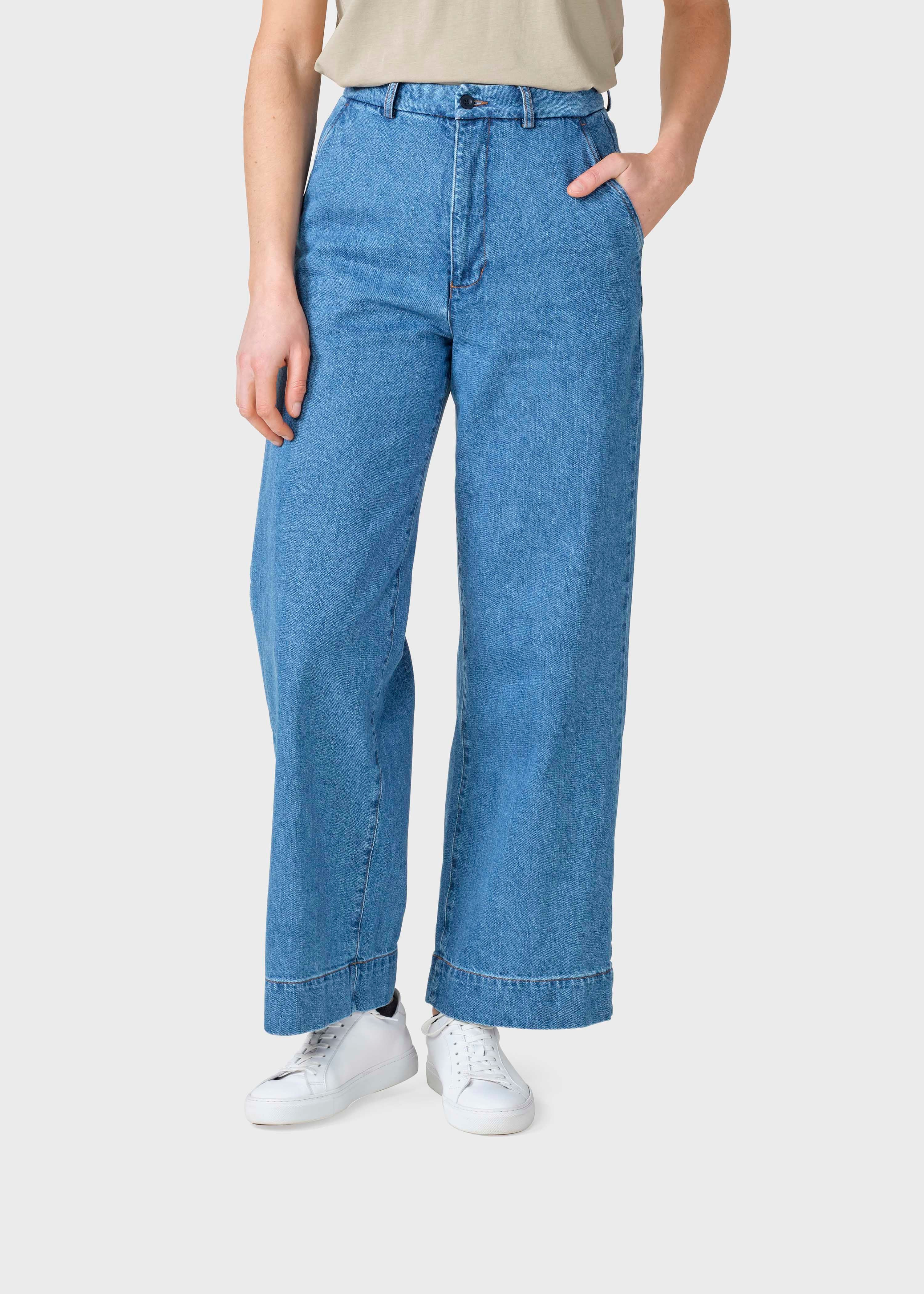 Lydia Denim Pants - Light Blue Stonewash
