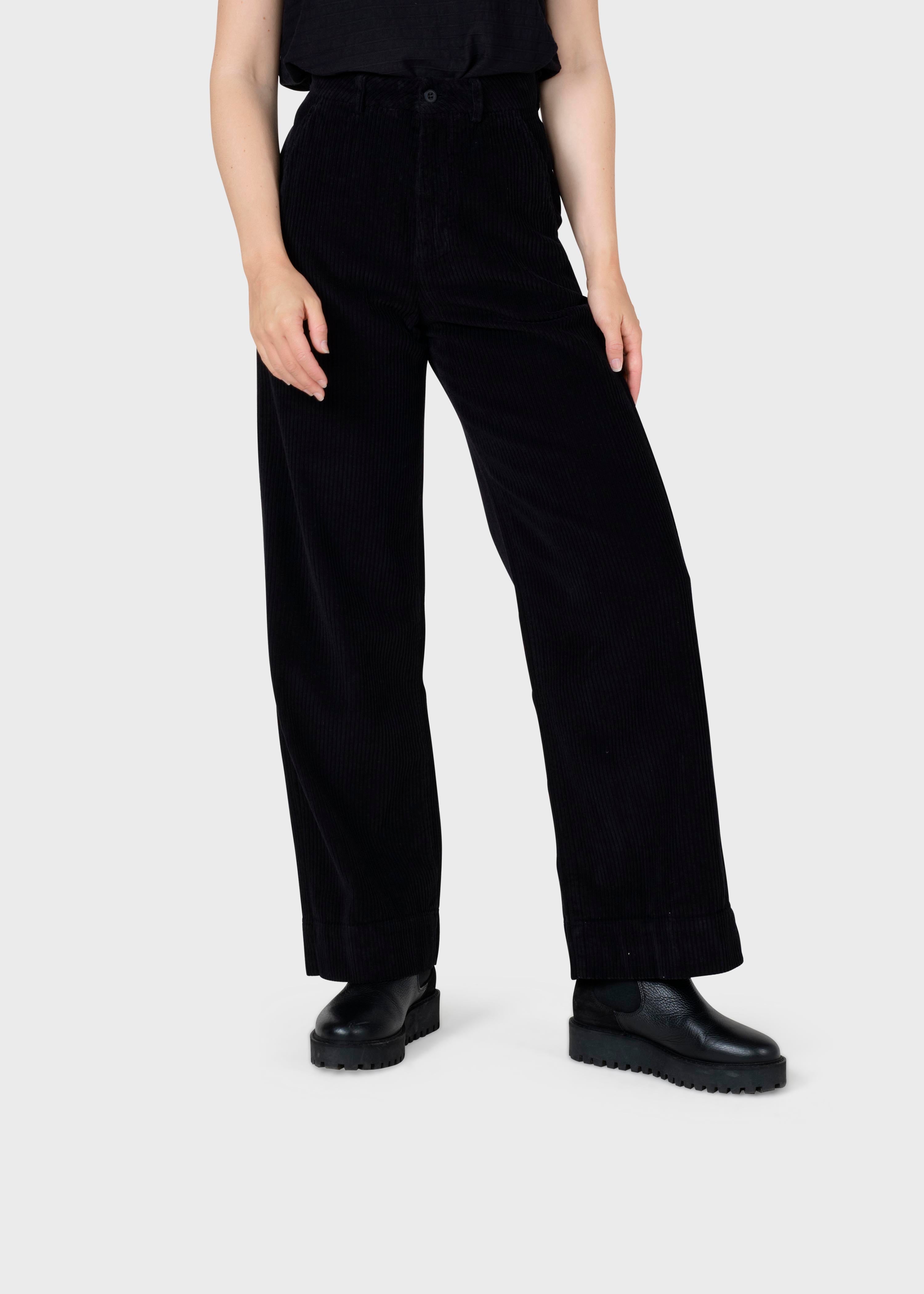 Lydia Jumbo Corduroy Pants - Black