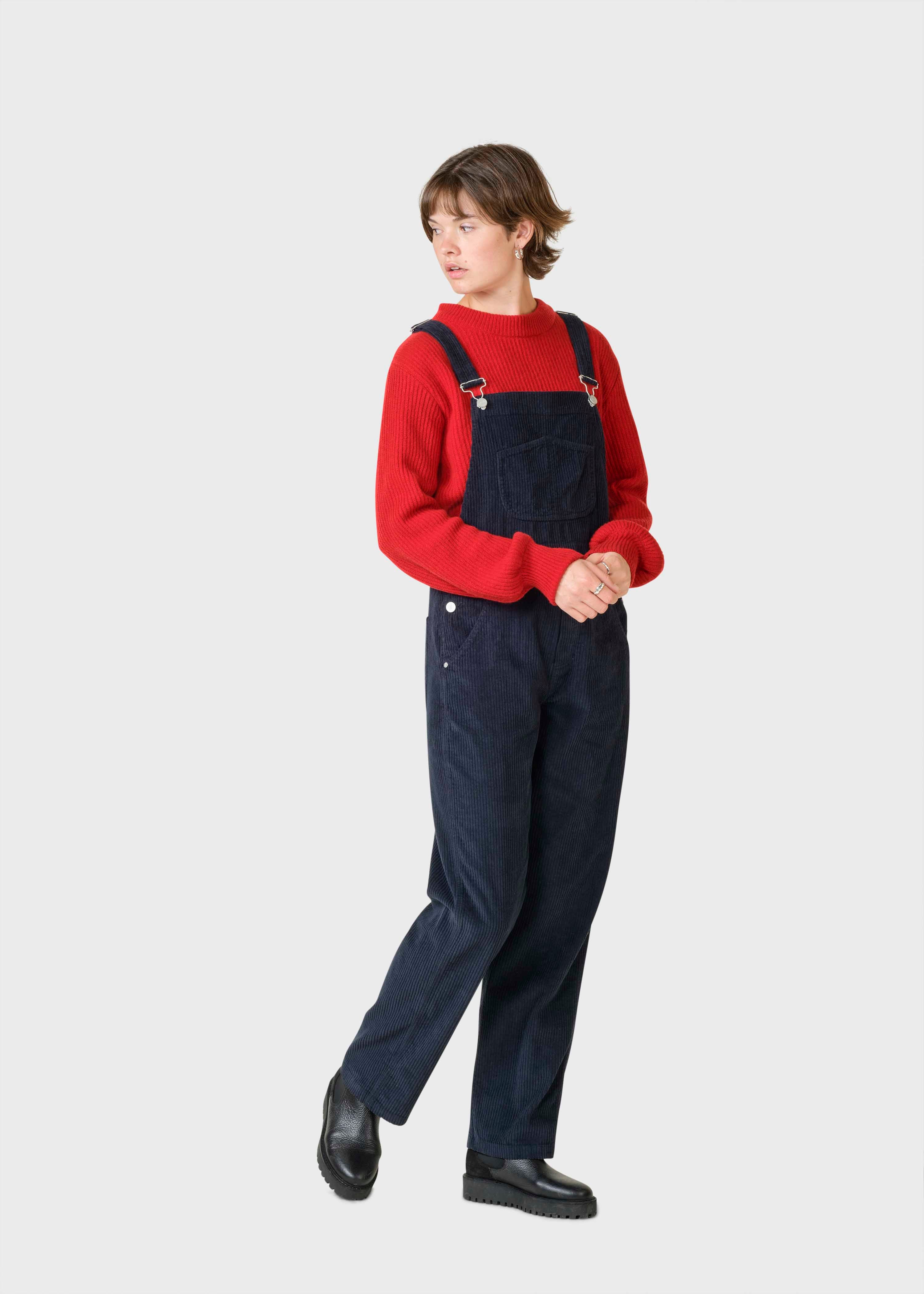 Magda Cord Overall - Navy
