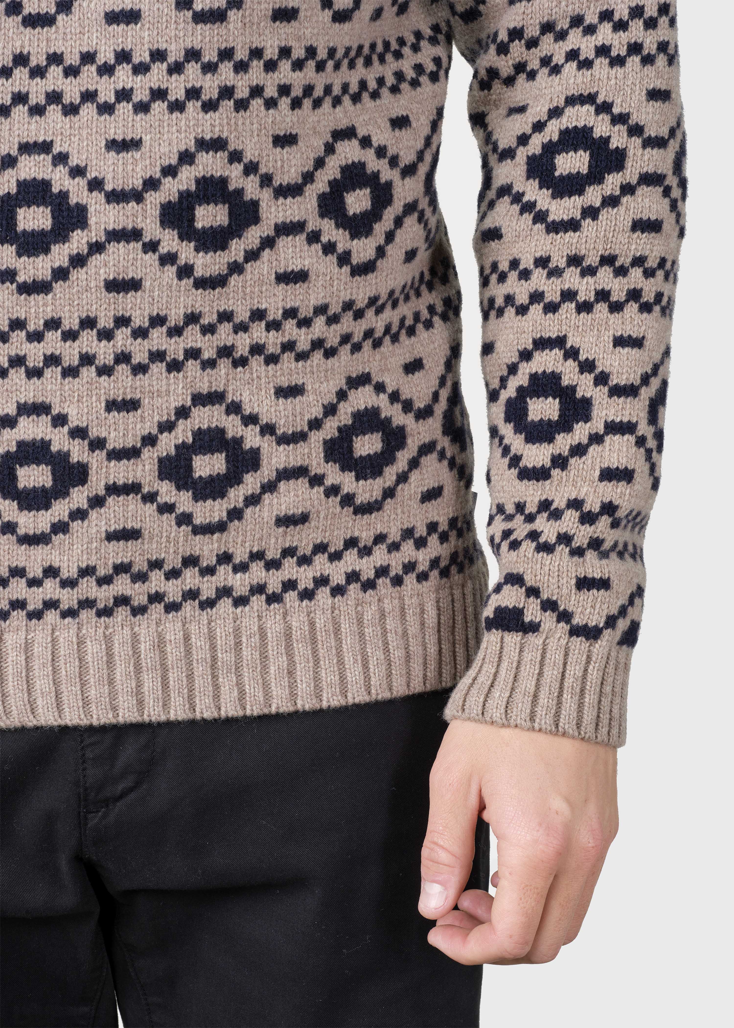Marlon Knit - Sand/navy