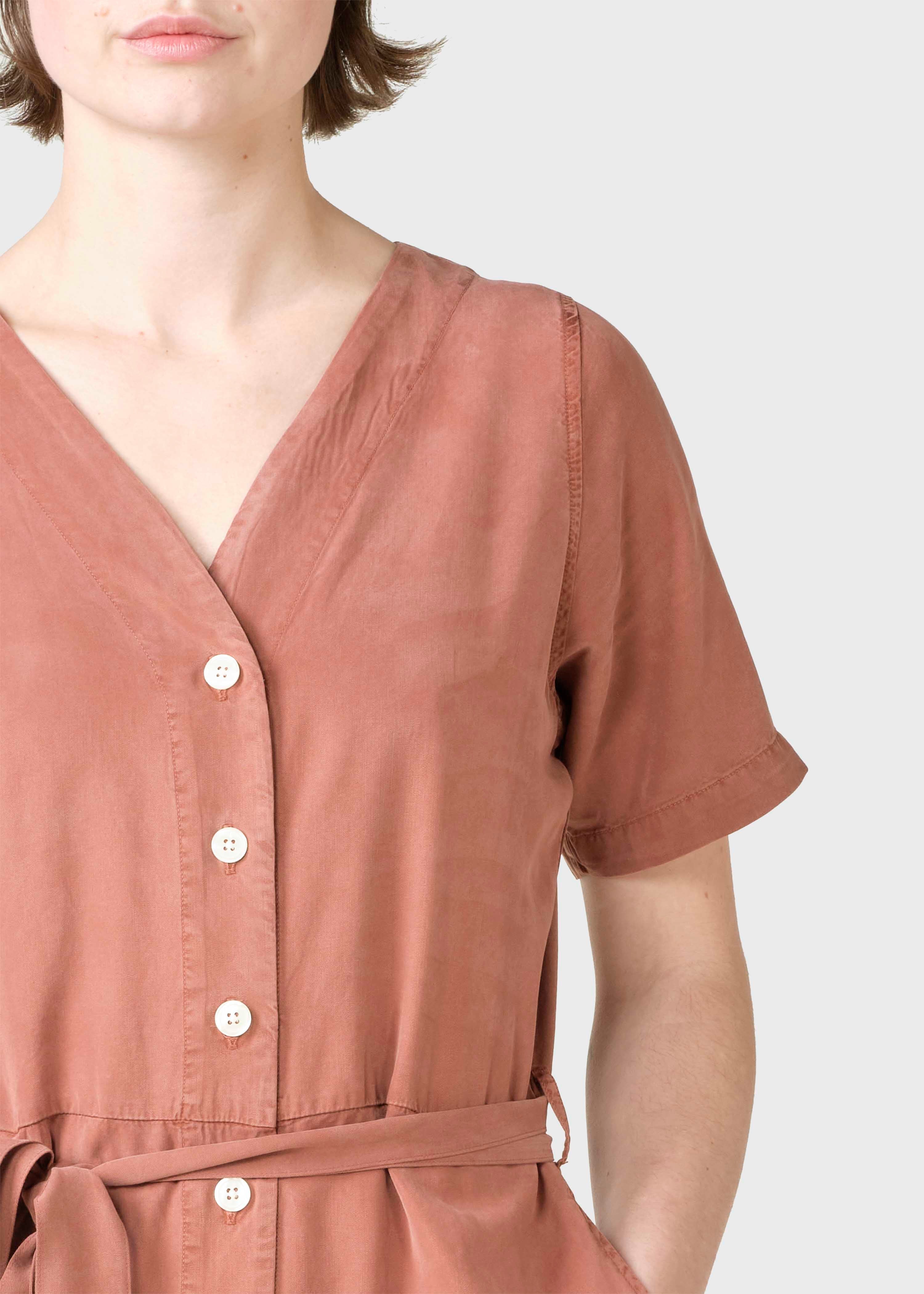 Marna Short Jumpsuit - Burnt Sienna