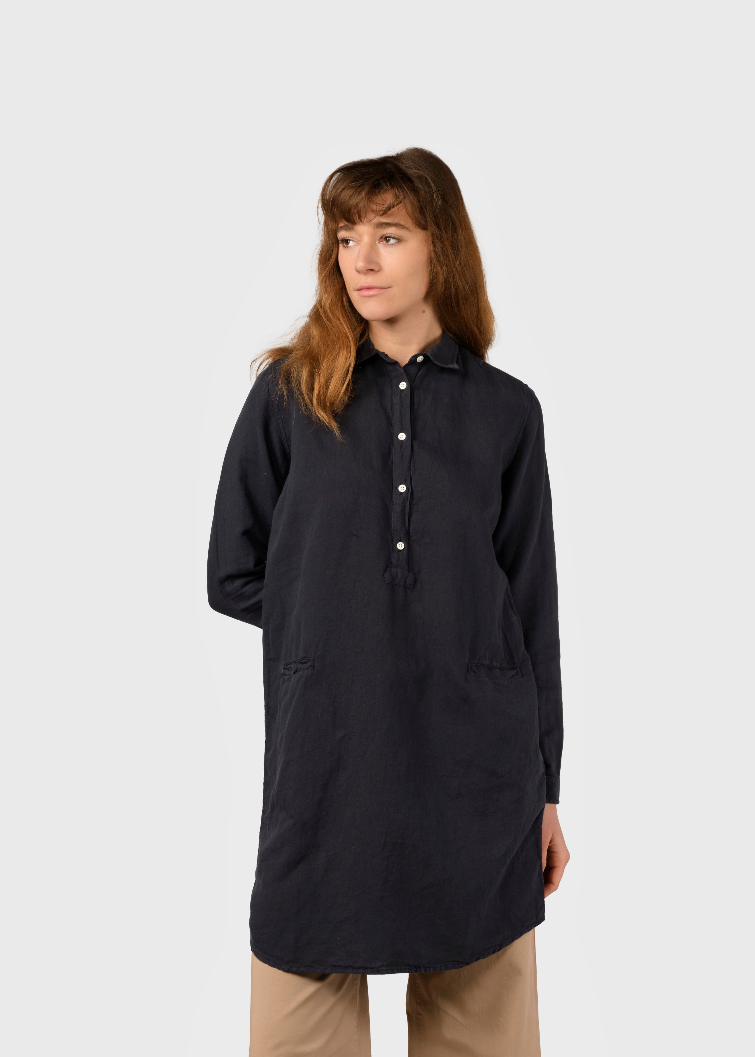 Mathilde Linen Shirt - Navy