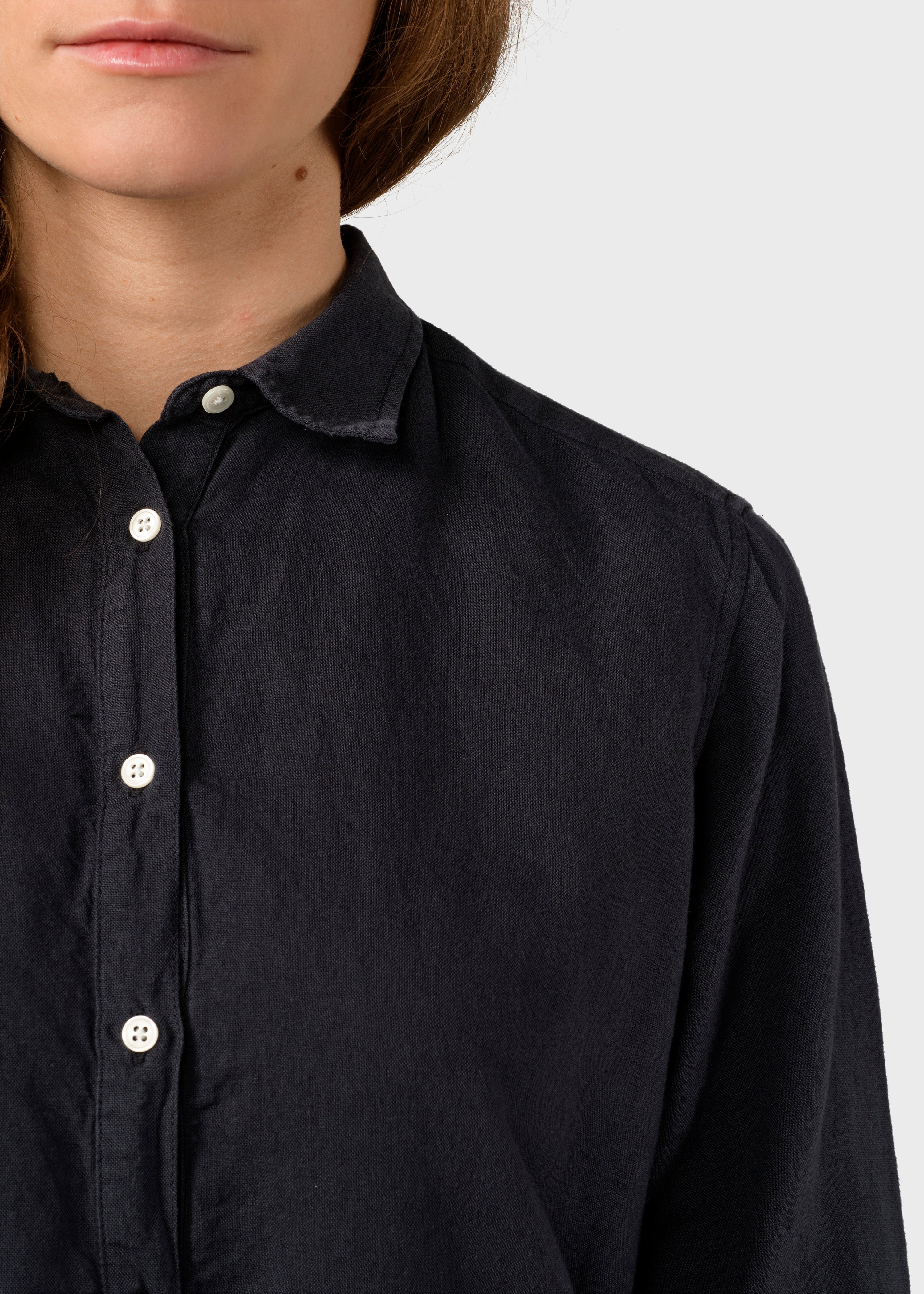 Mathilde Linen Shirt - Navy