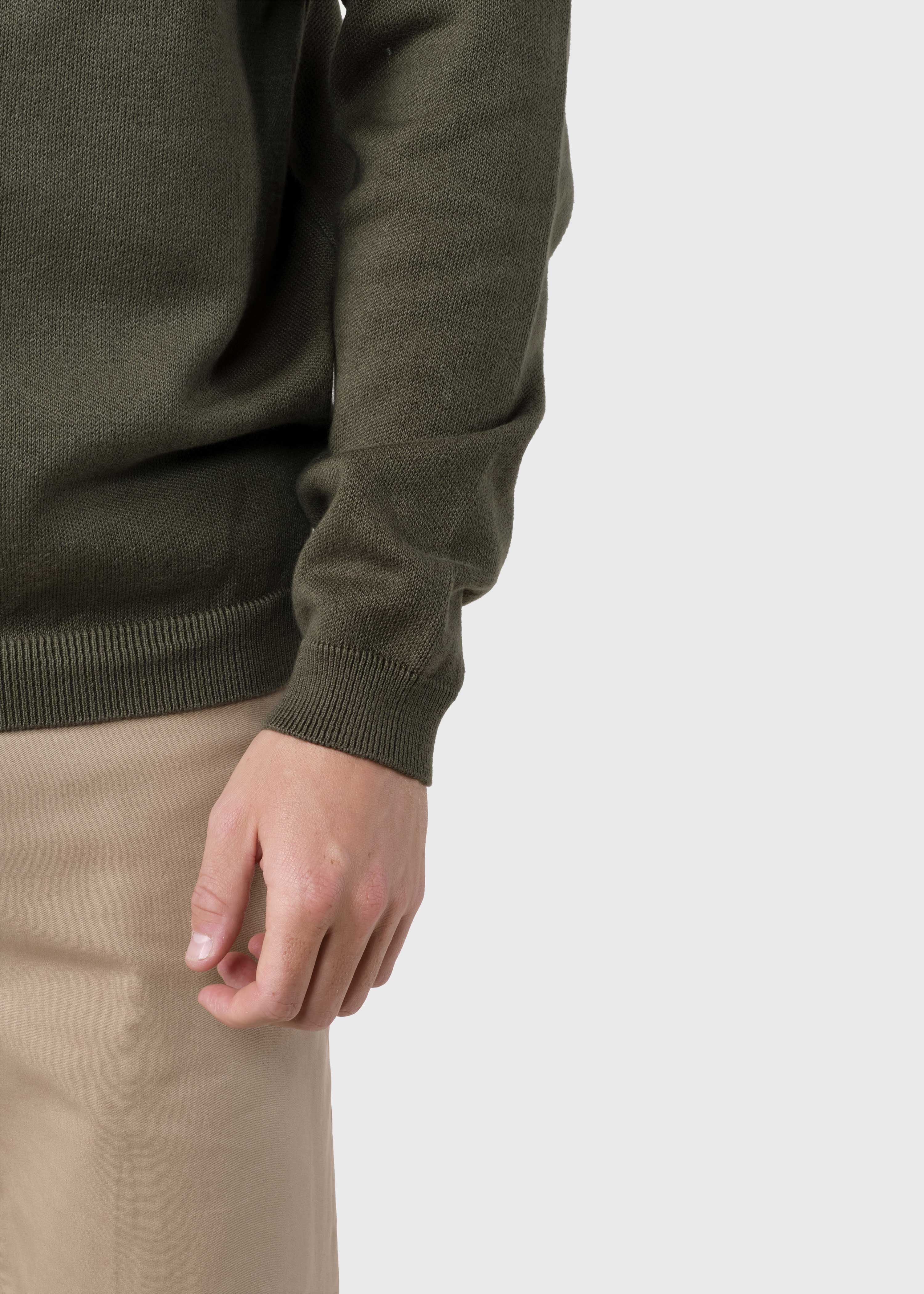 Mens Basic Cotton Knit - Olive