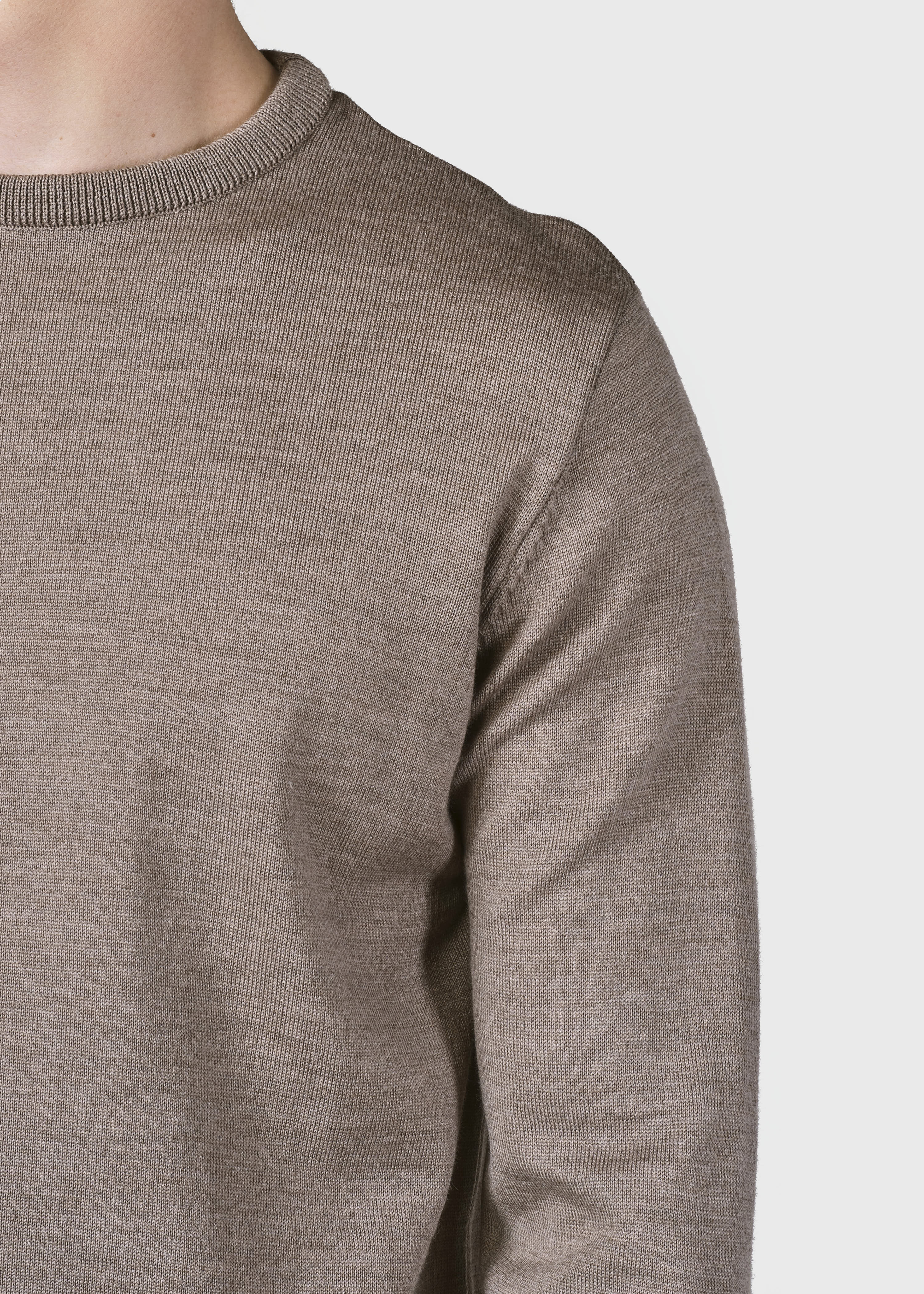 Mens Basic Merino Knit - Sand