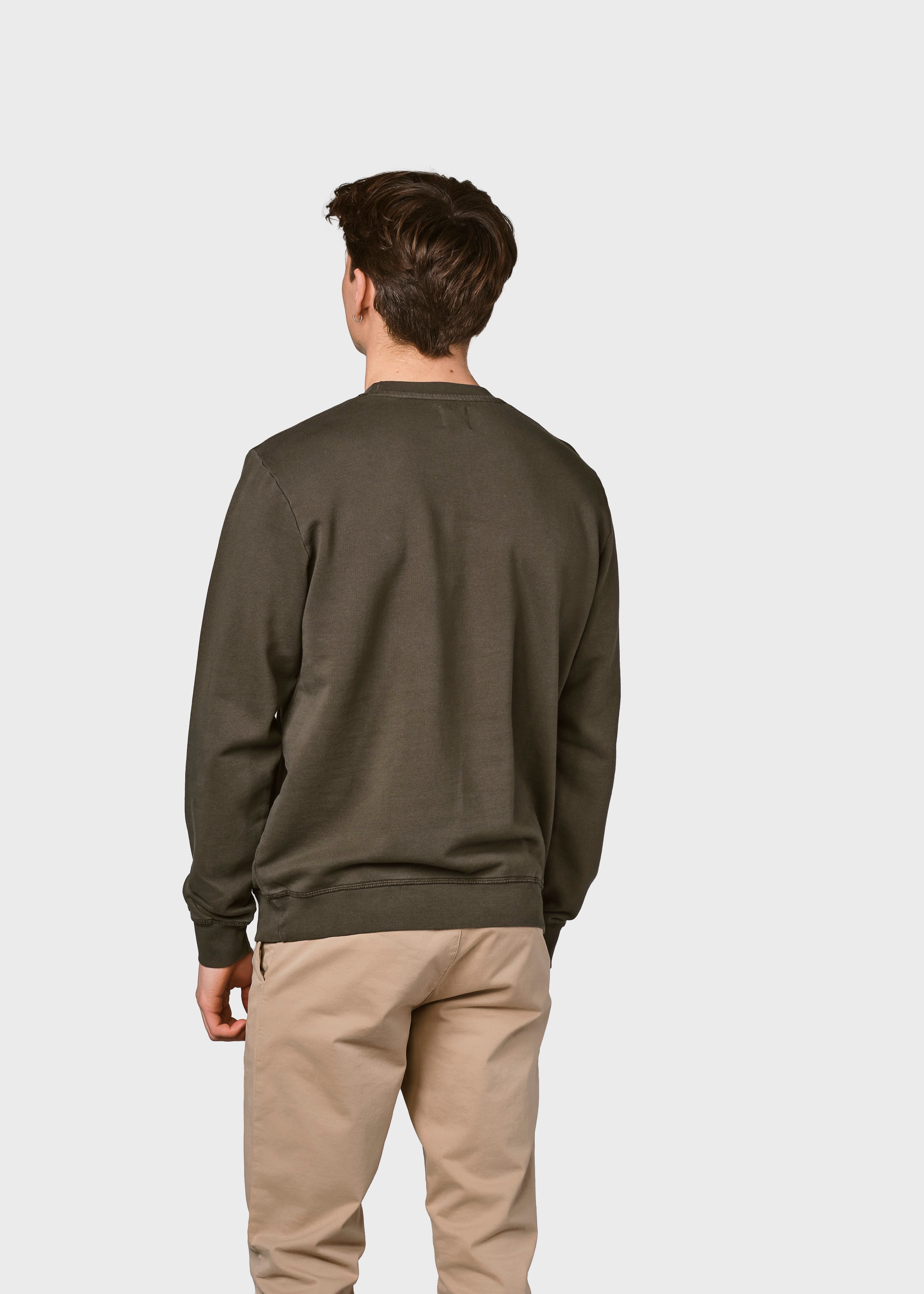 Mens Small Logo Crew - Olive