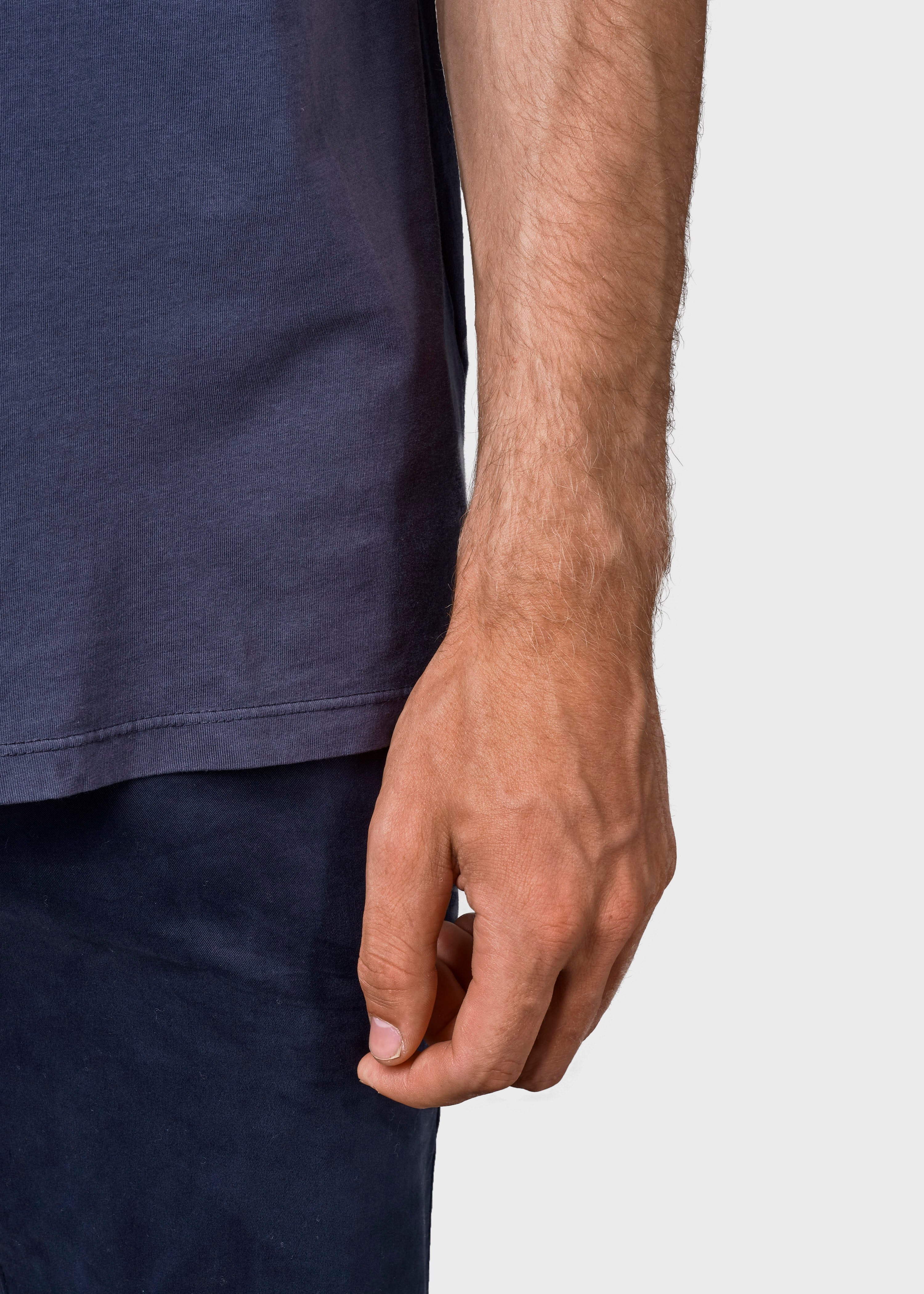 Mens Small Logo Tee - Navy