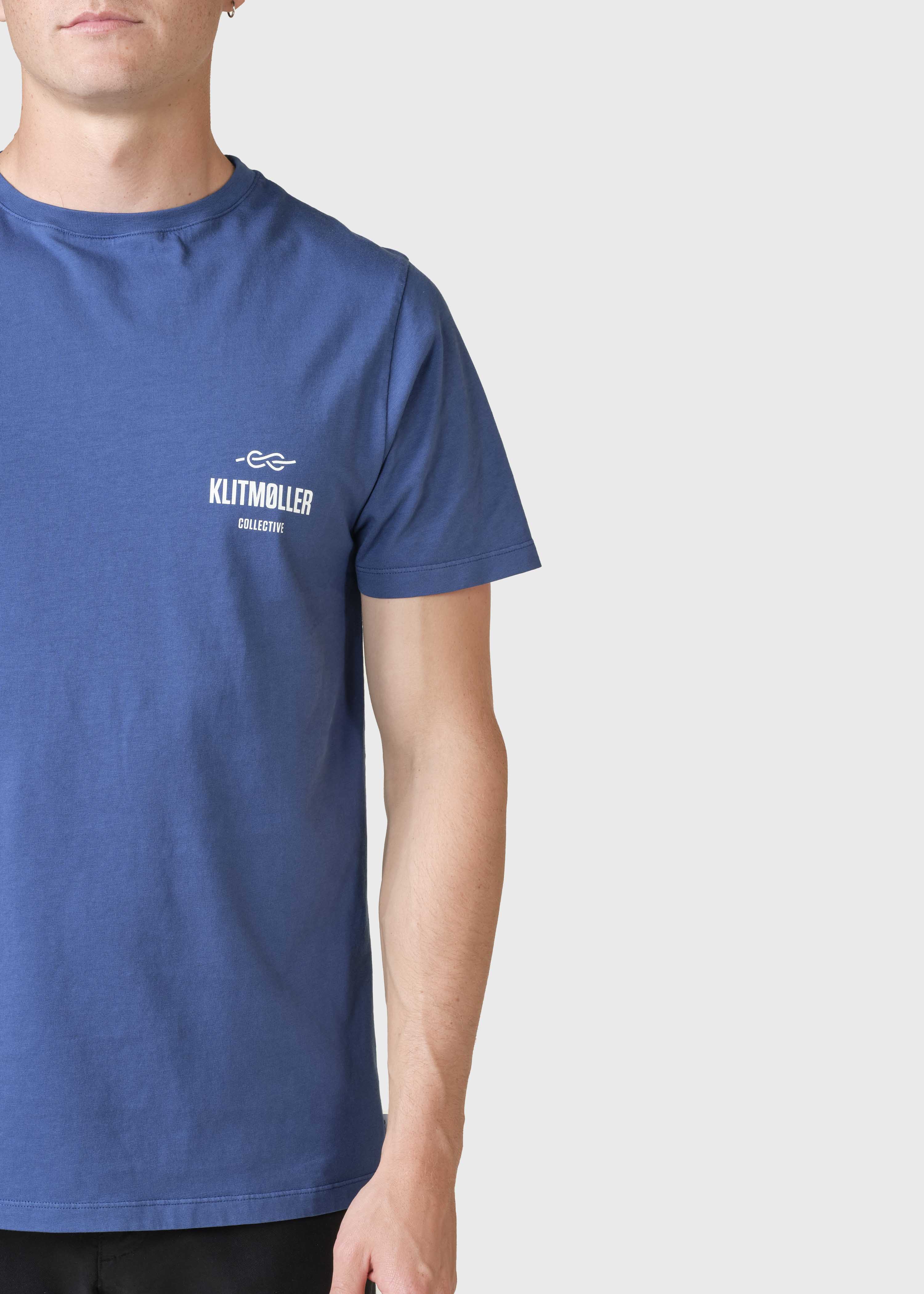 Mens Small Logo Tee - Ocean