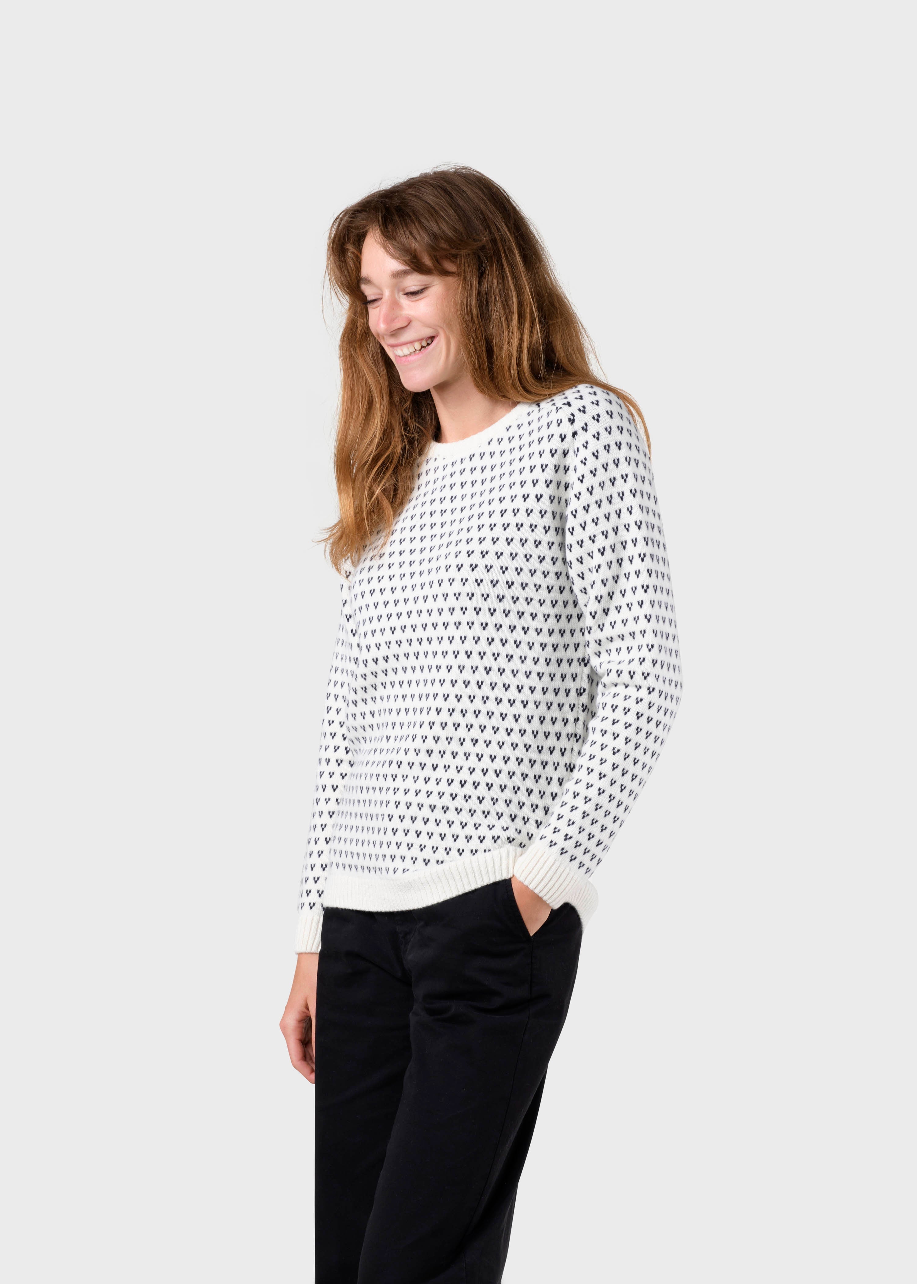 Mika Knit - Cream/navy