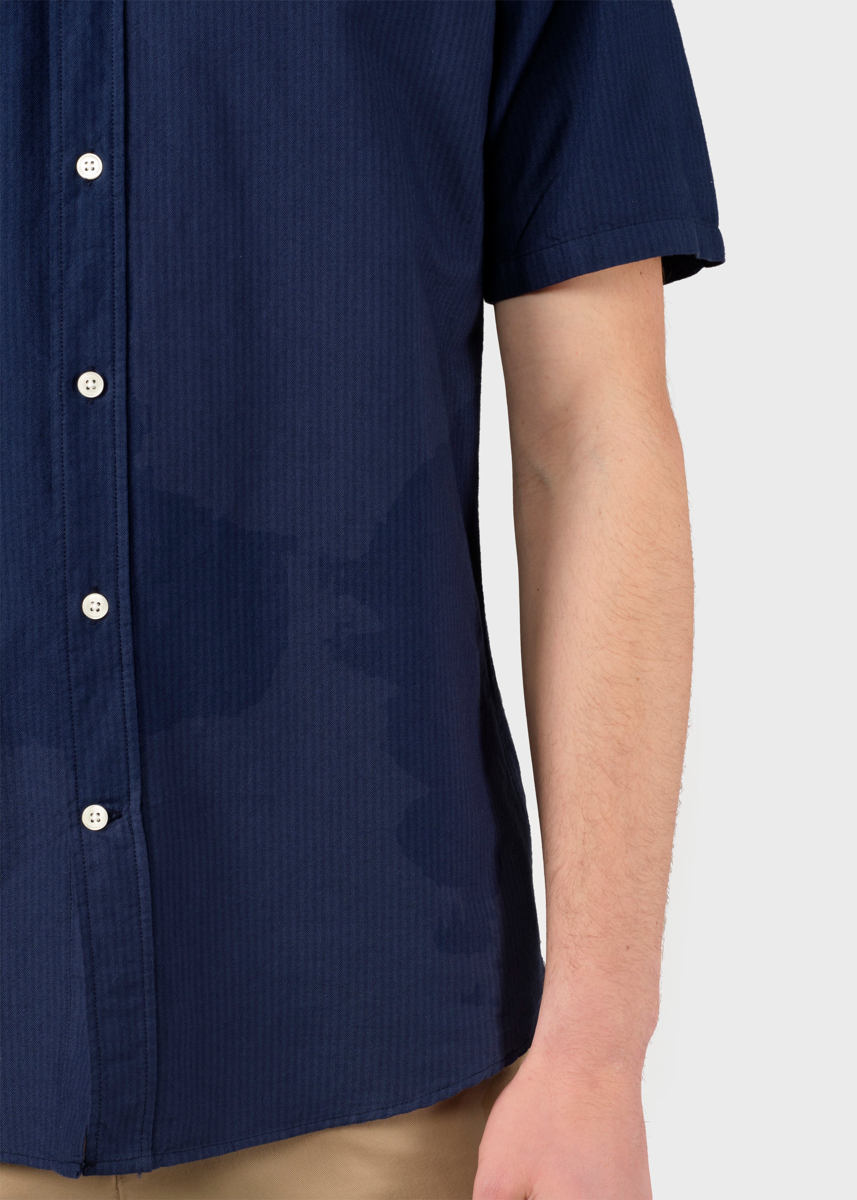 Mikkel Striped Shirt - Ocean/navy