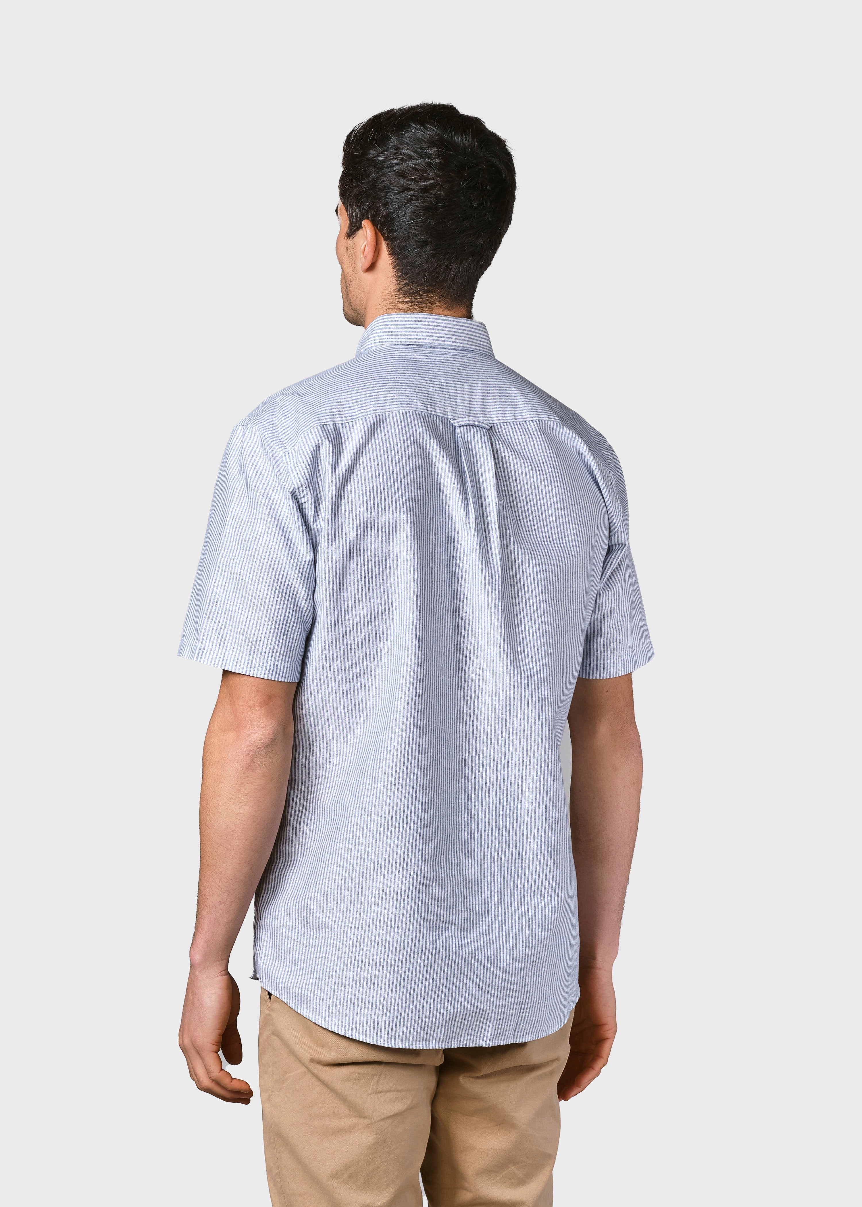 Mikkel Striped Shirt - White/navy