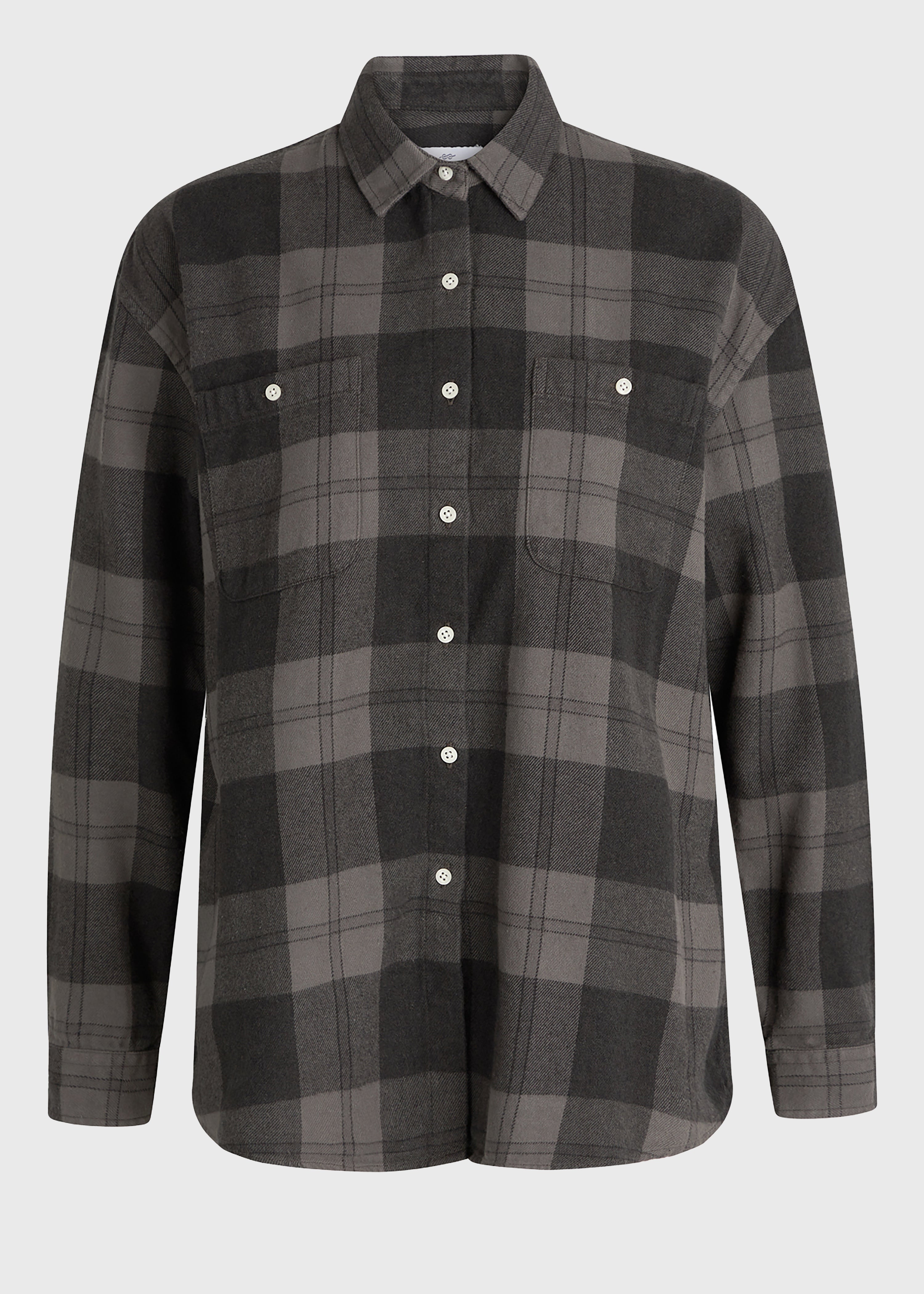 Mynthe Checked Shirt - Light Grey/black