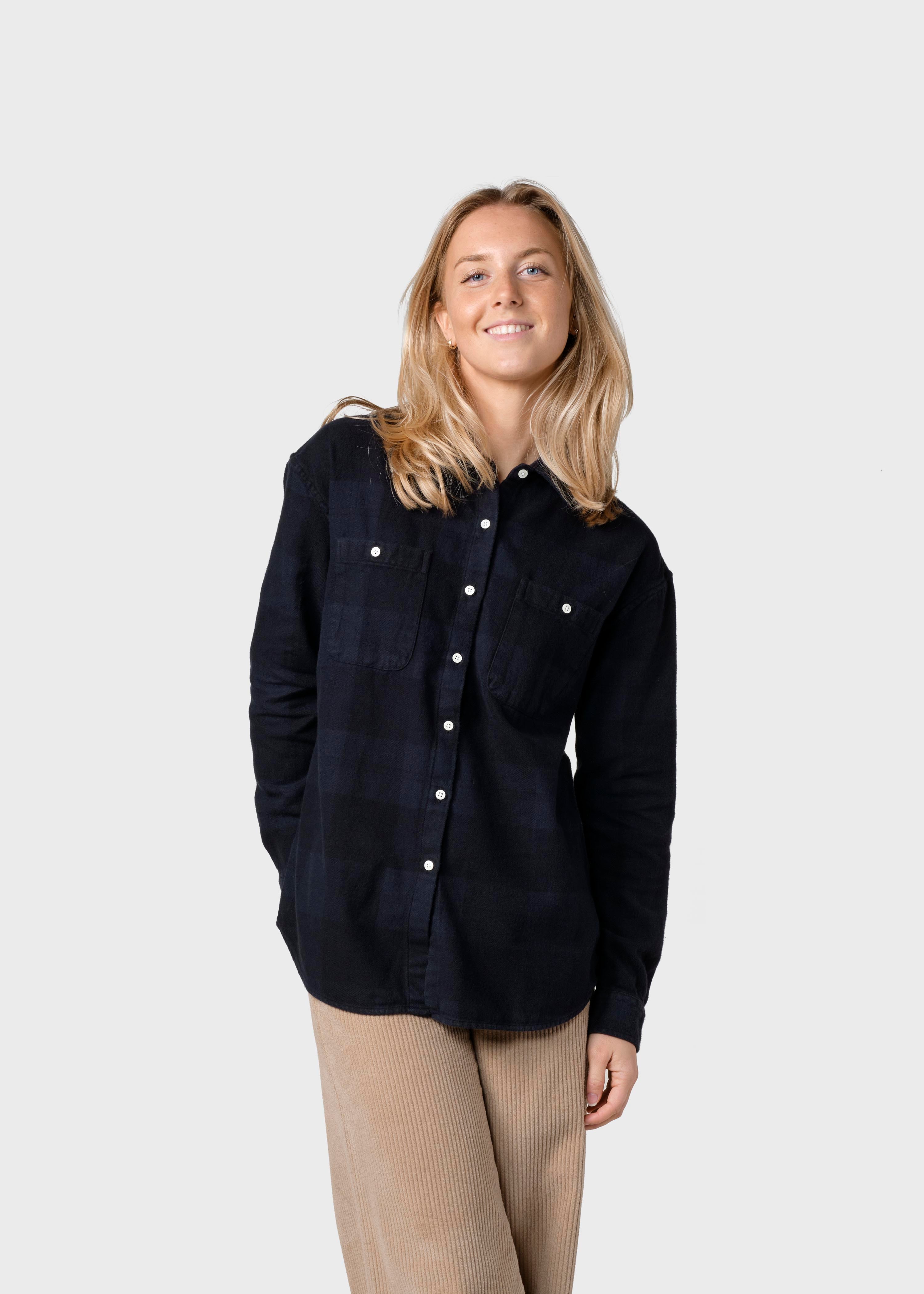 Mynthe Checked Shirt - Navy/black