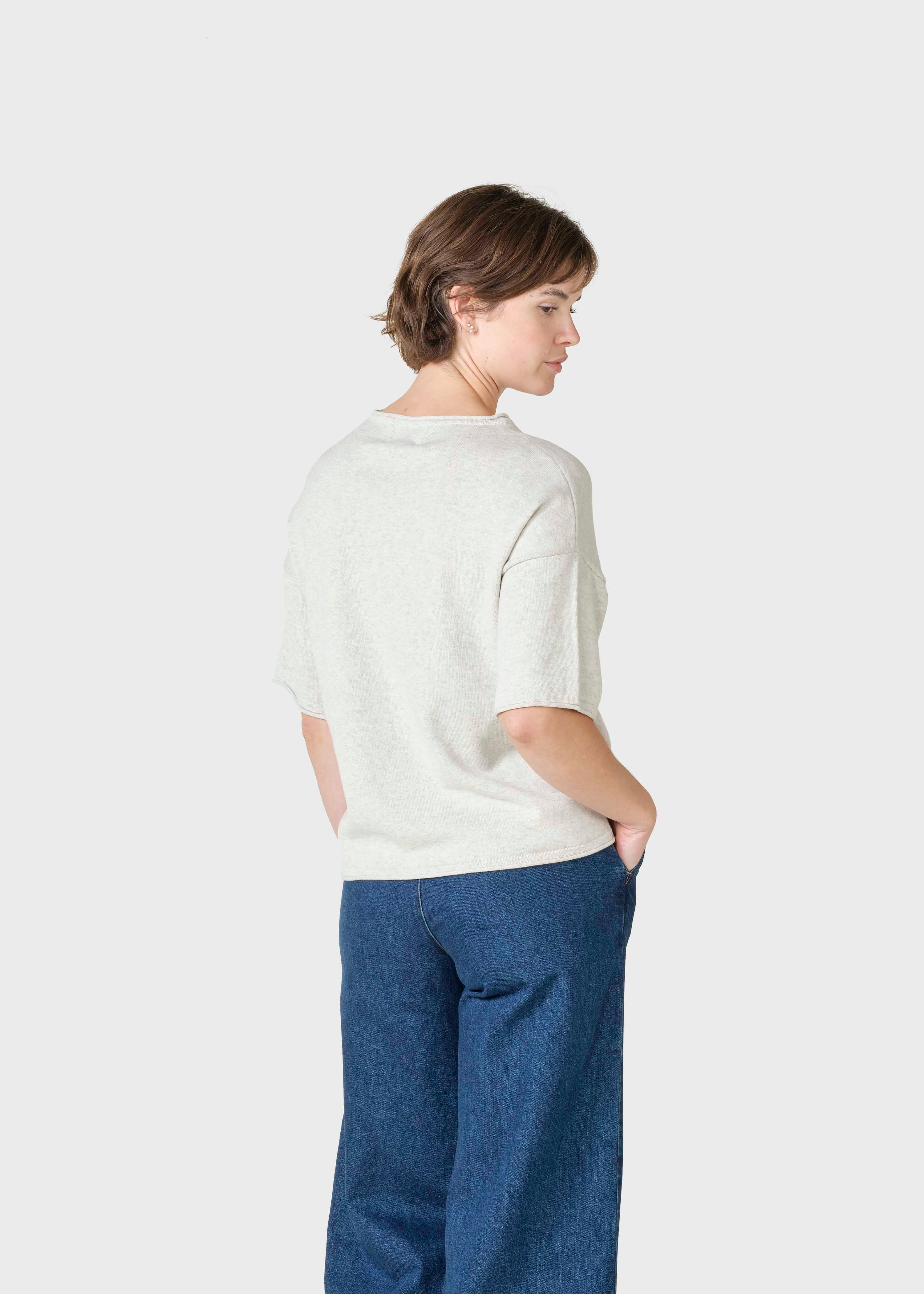 Patricia S/s Knit - Cream Melange