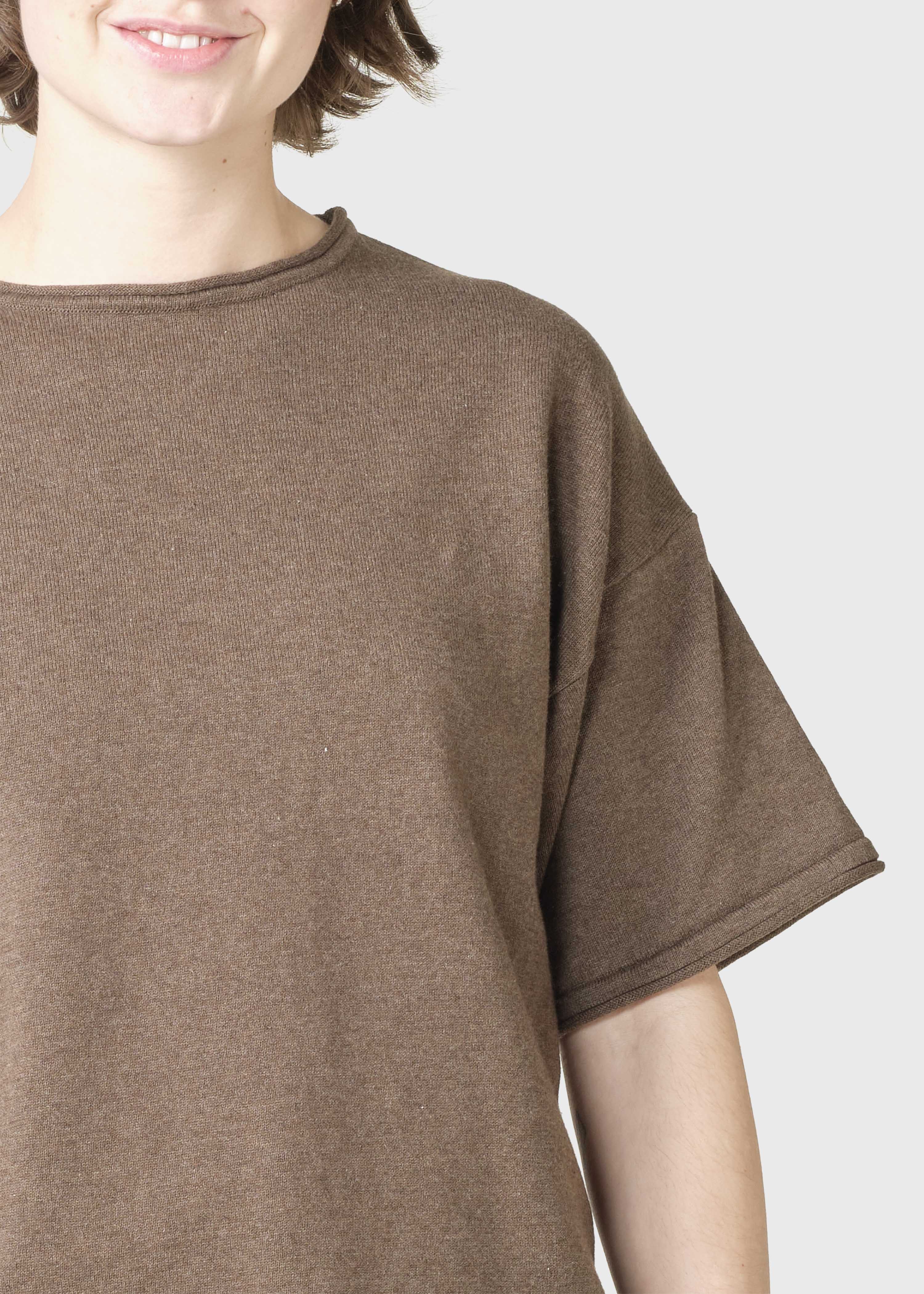 Patricia S/s Knit - Taupe