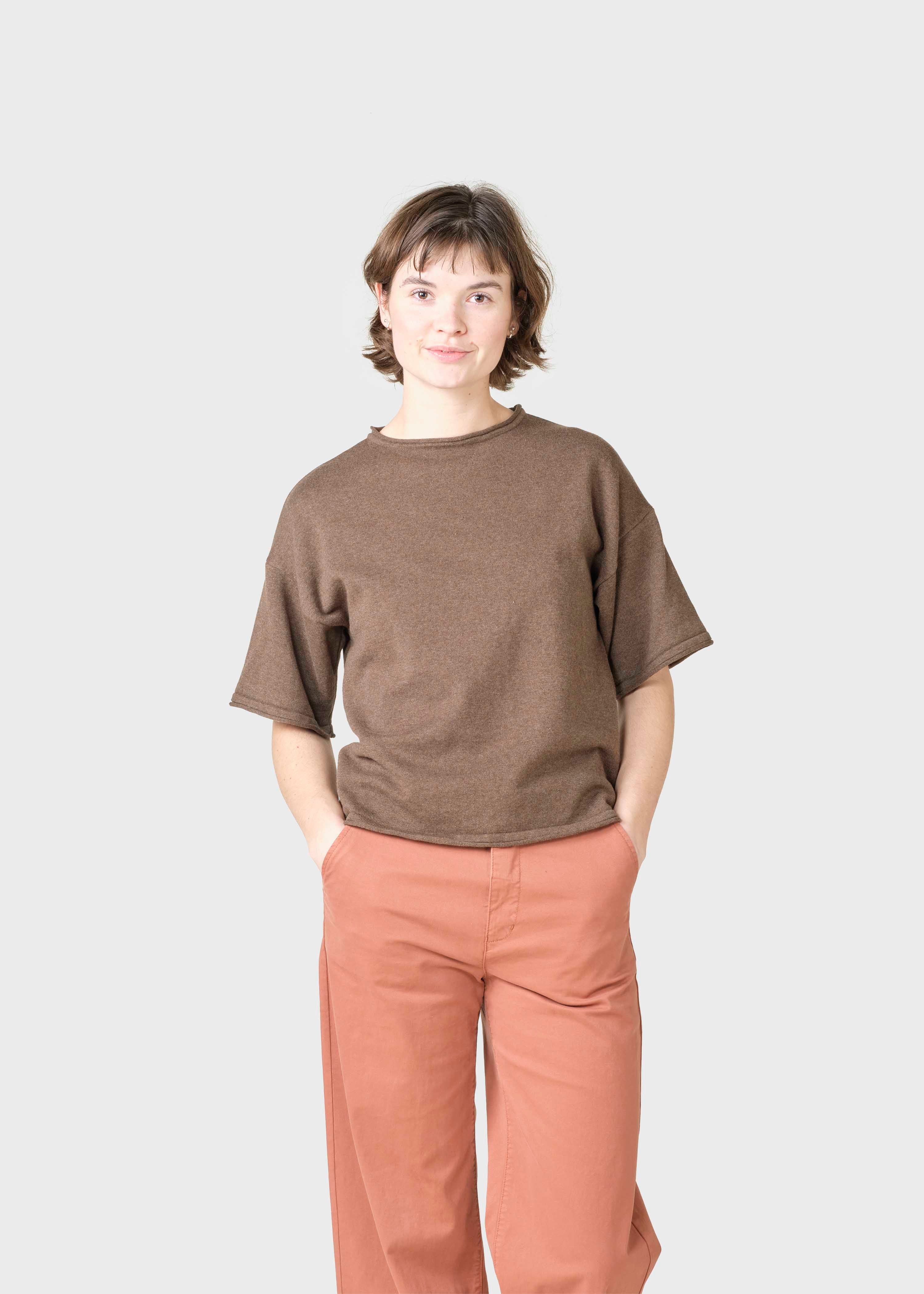 Patricia S/s Knit - Taupe