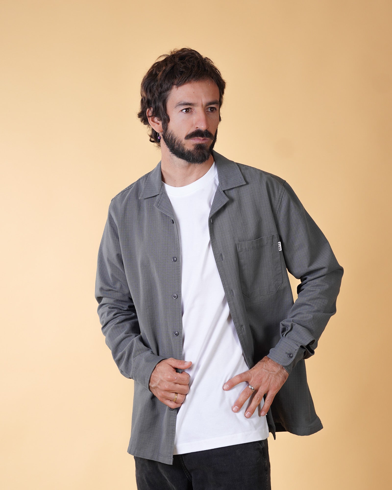 Ripstop Men'S Ls Shirt