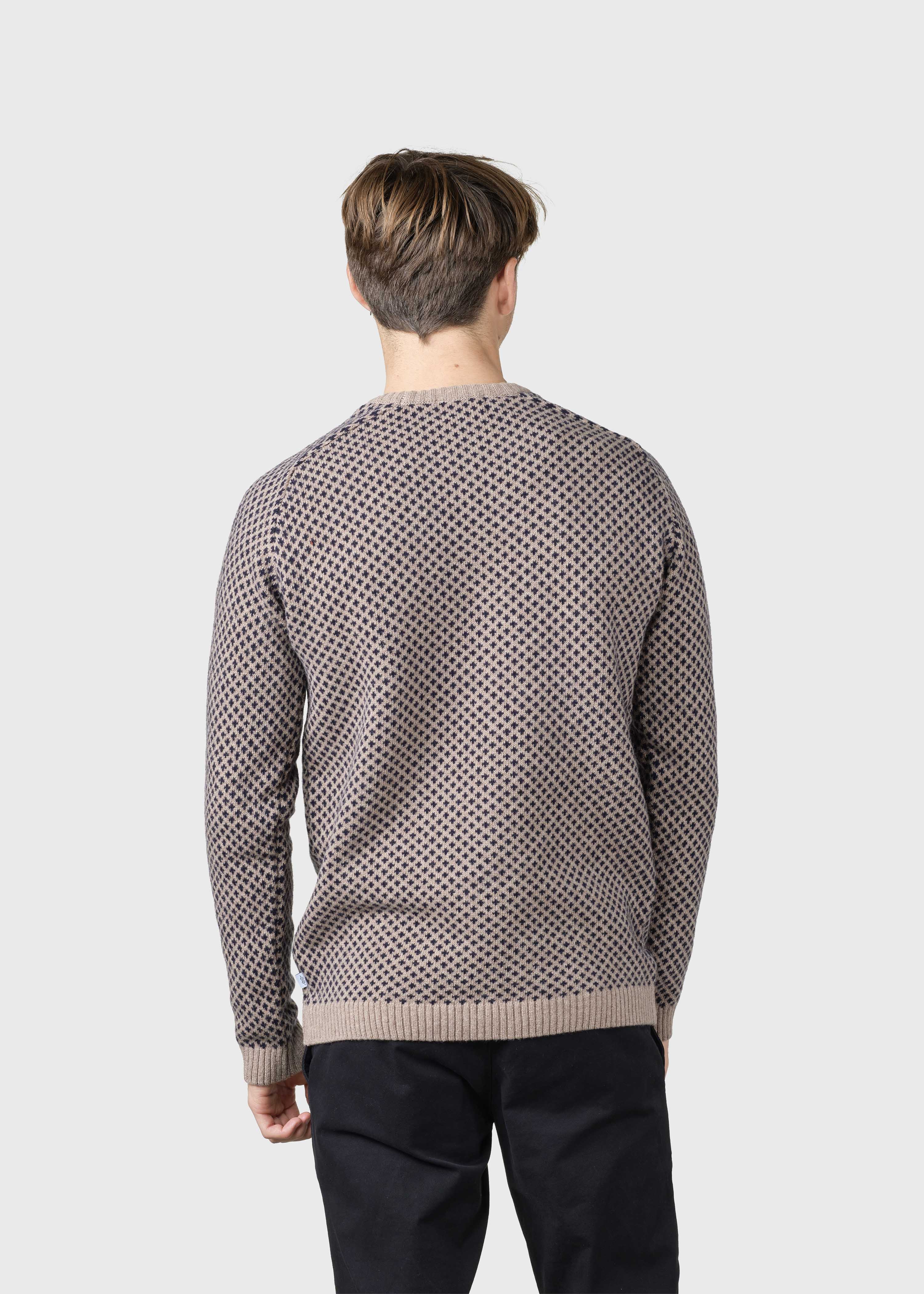 Rene Knit - Sand/navy