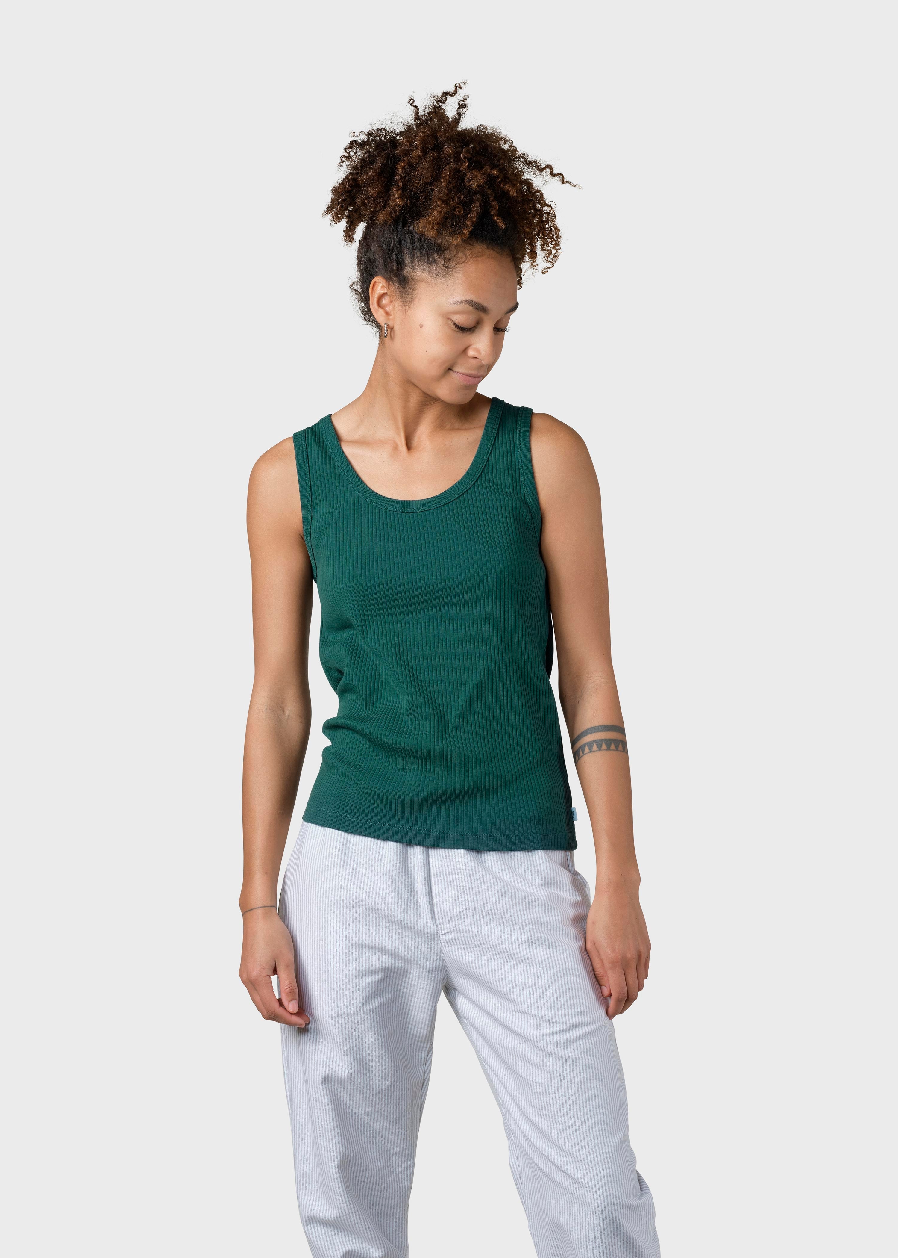 Rib Top - Moss Green