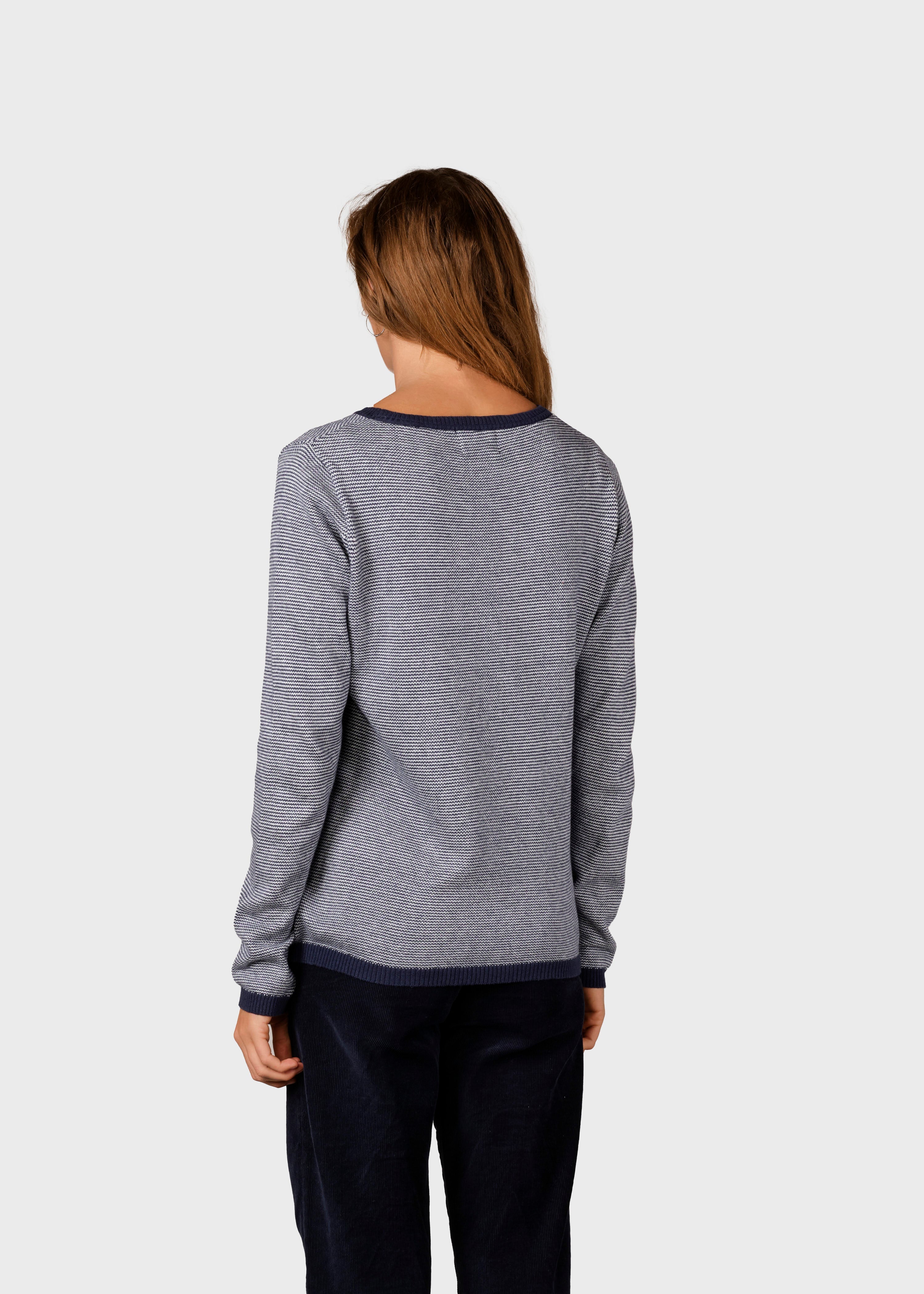 Rosa Knit - Navy/cream