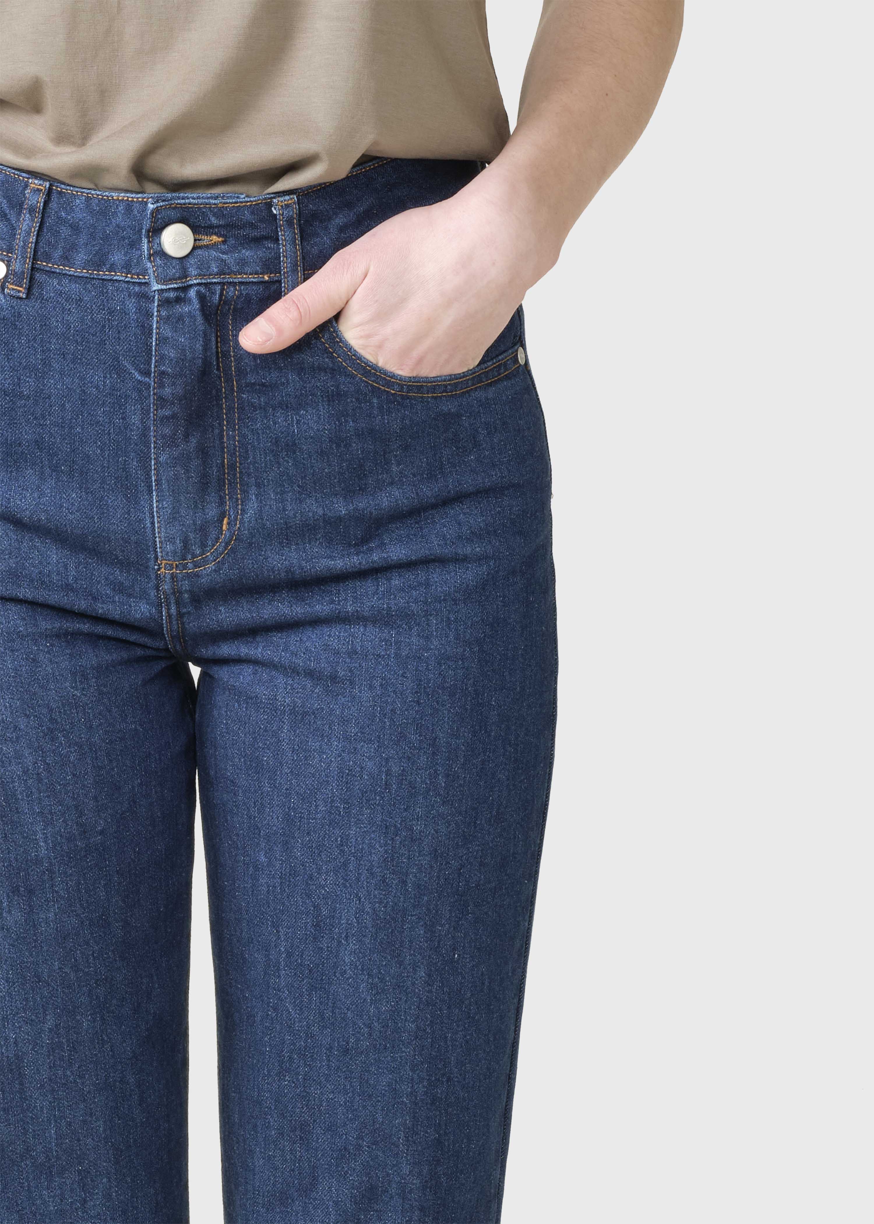 Rubi Denim Pants - Dark Blue Stonewash