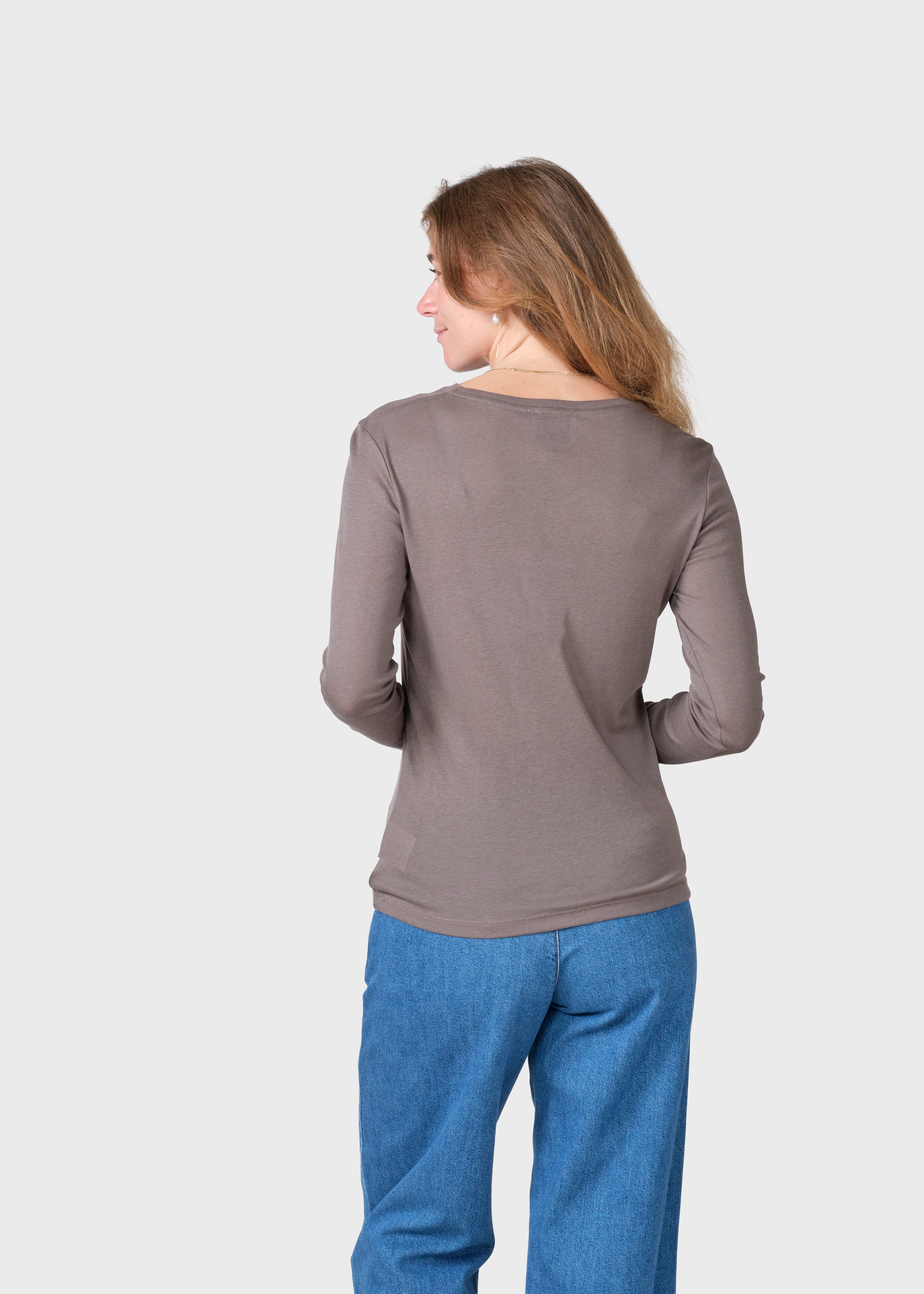 Selma Ls Tee - Taupe