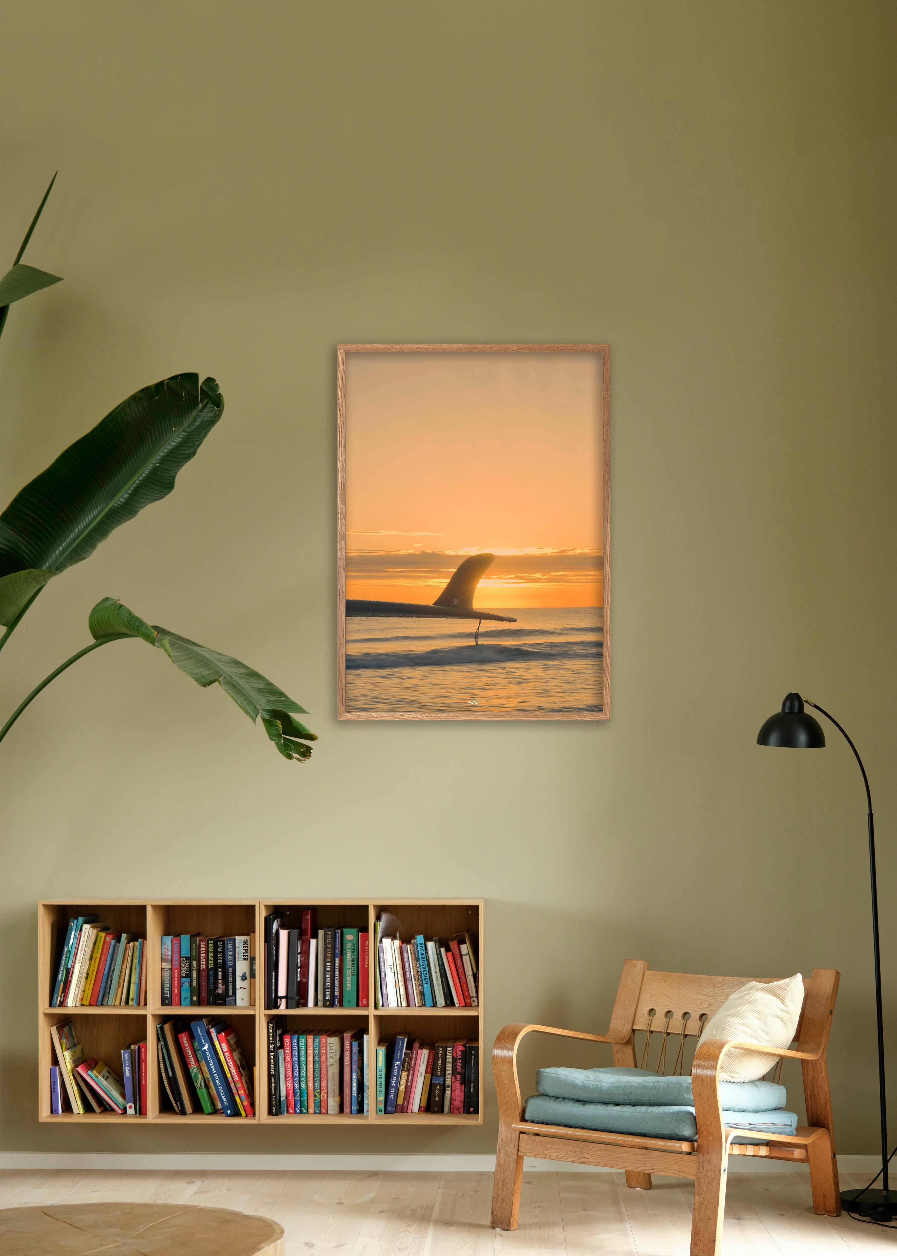 Sunset Fin 40x50 - Poster