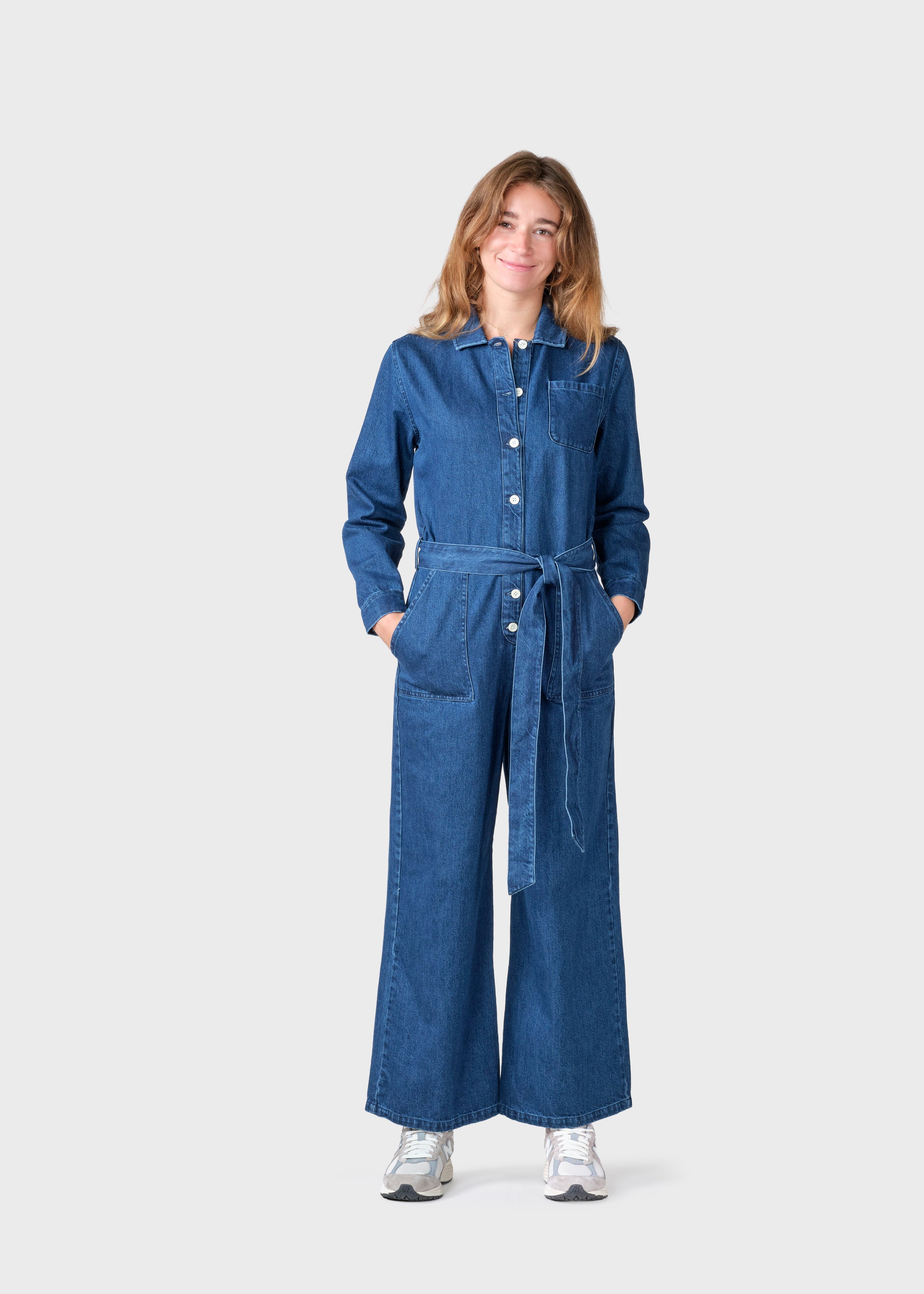 Taylor Jumpsuit - Dark Blue Stonewash