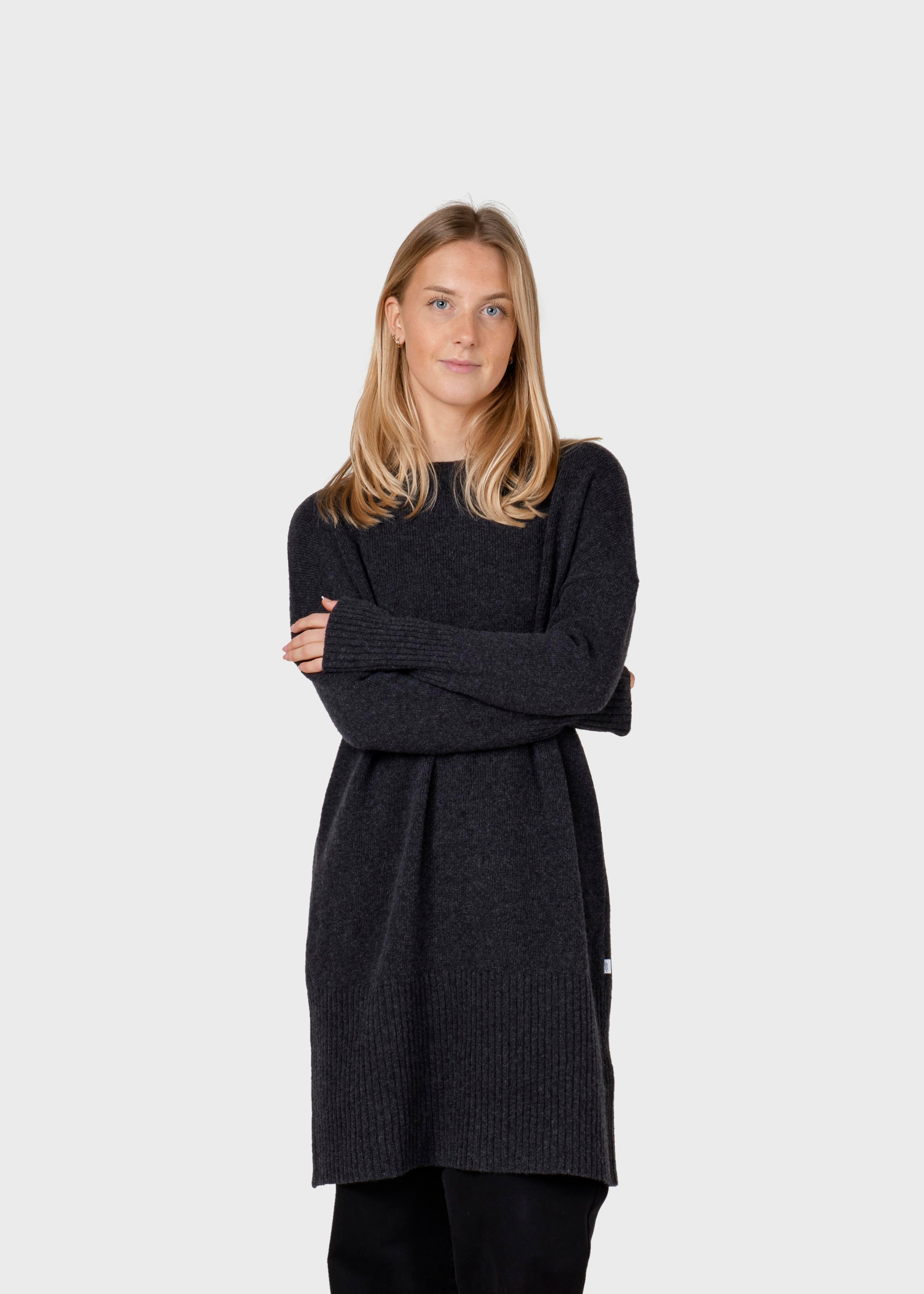 Thea Knit Dress - Anthracite