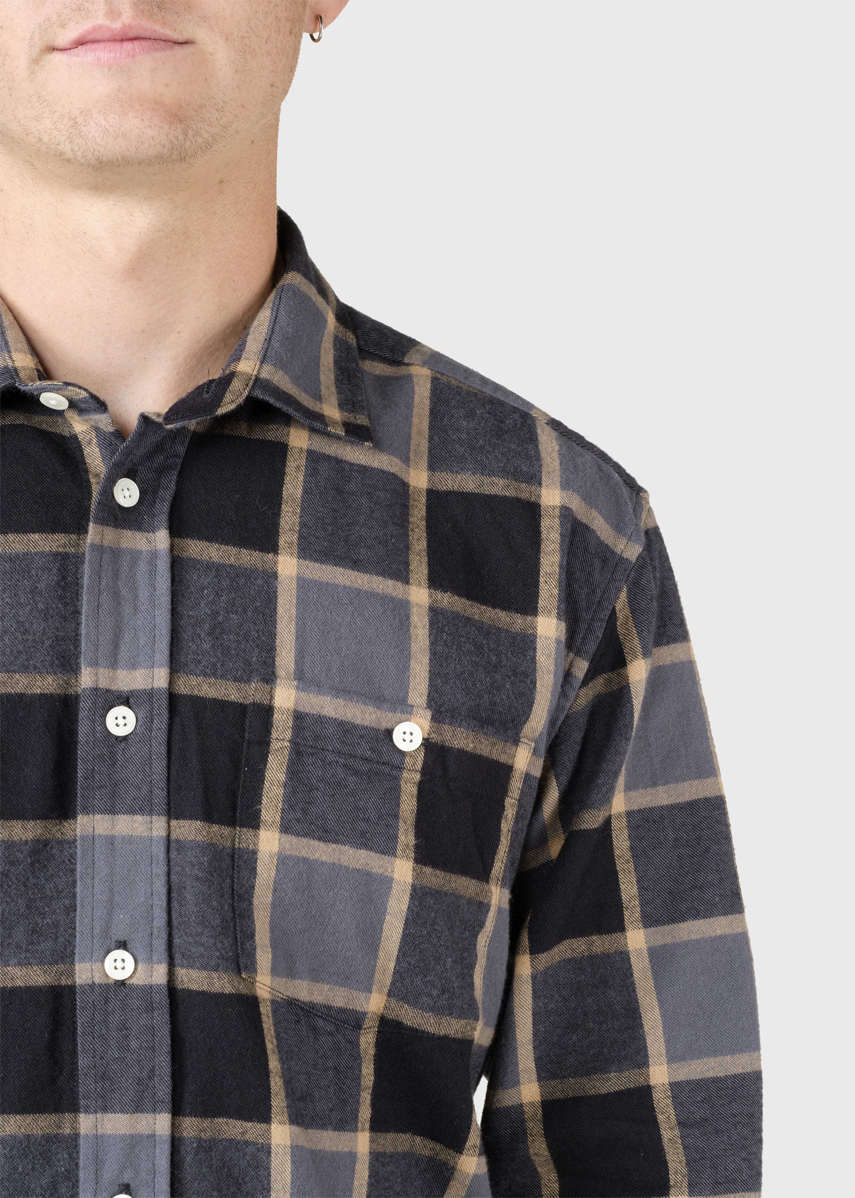 Thor Shirt - Grey/sand Check