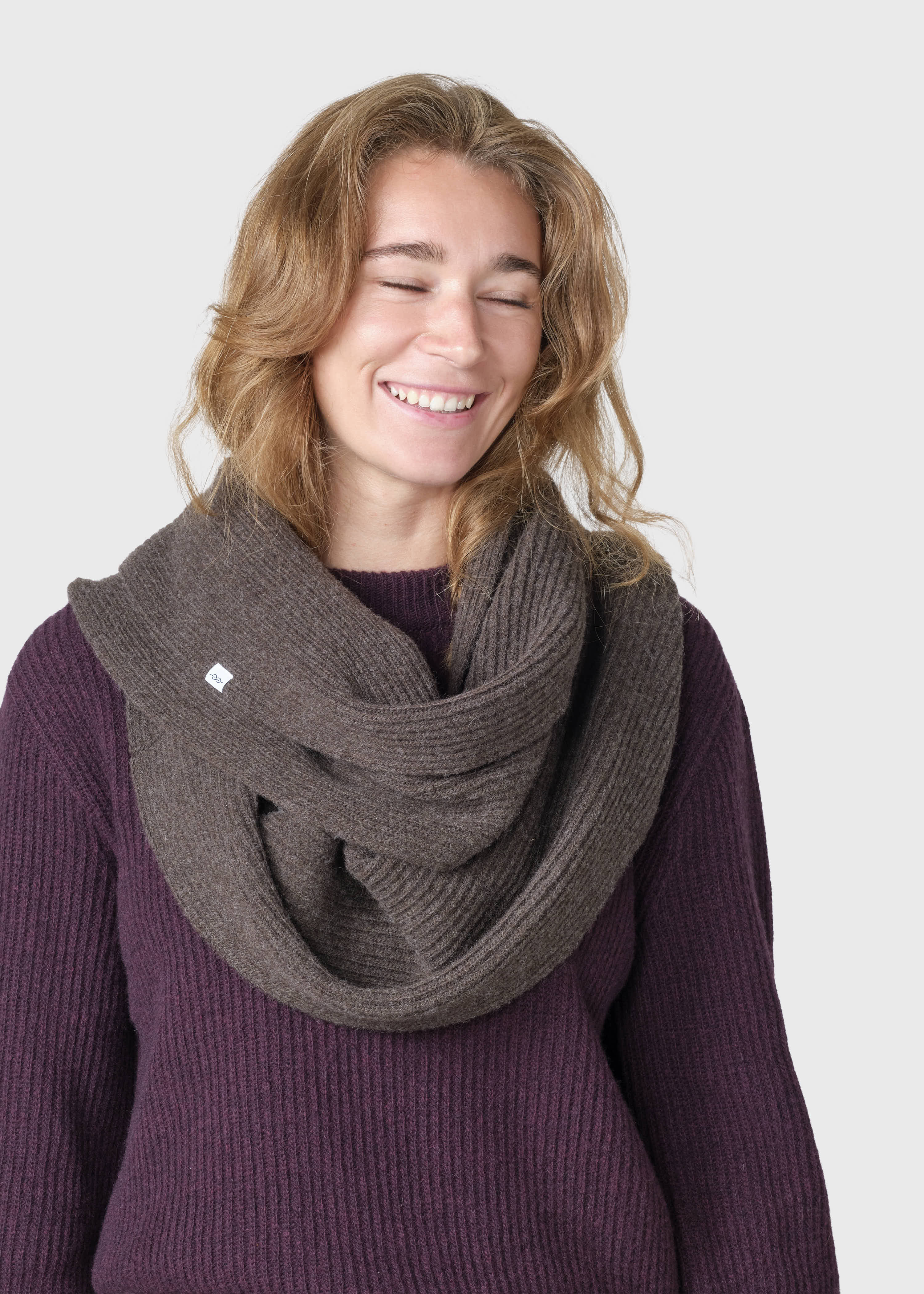 Tube Knit Scarf - Taupe