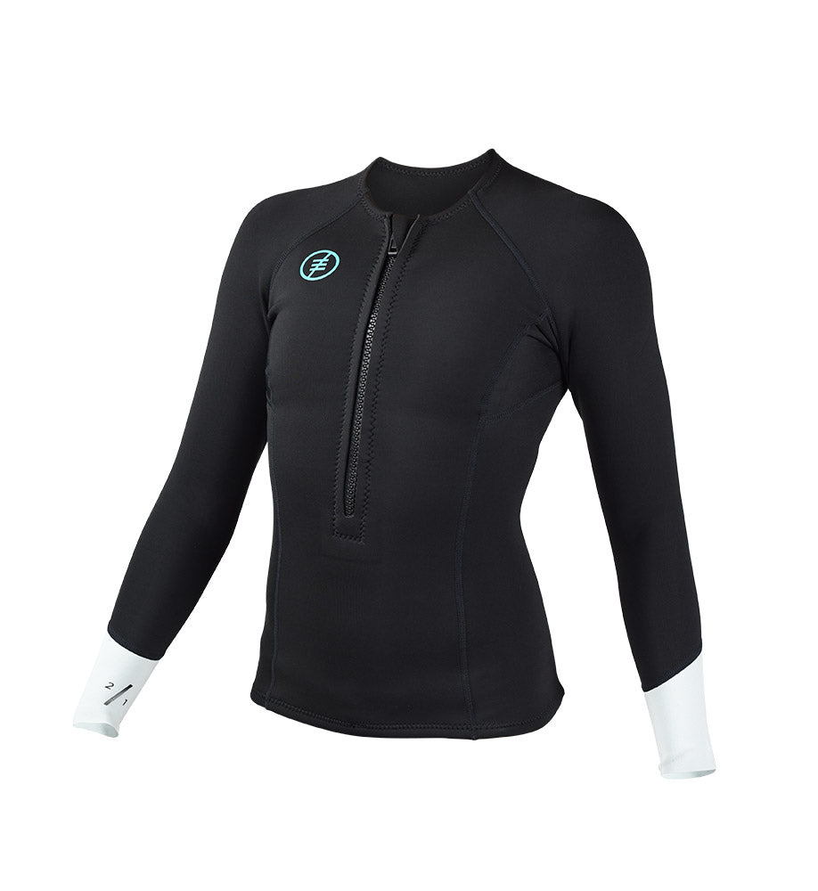 Wms 2/1 Cora Front Zip Long Sleeve Top 6