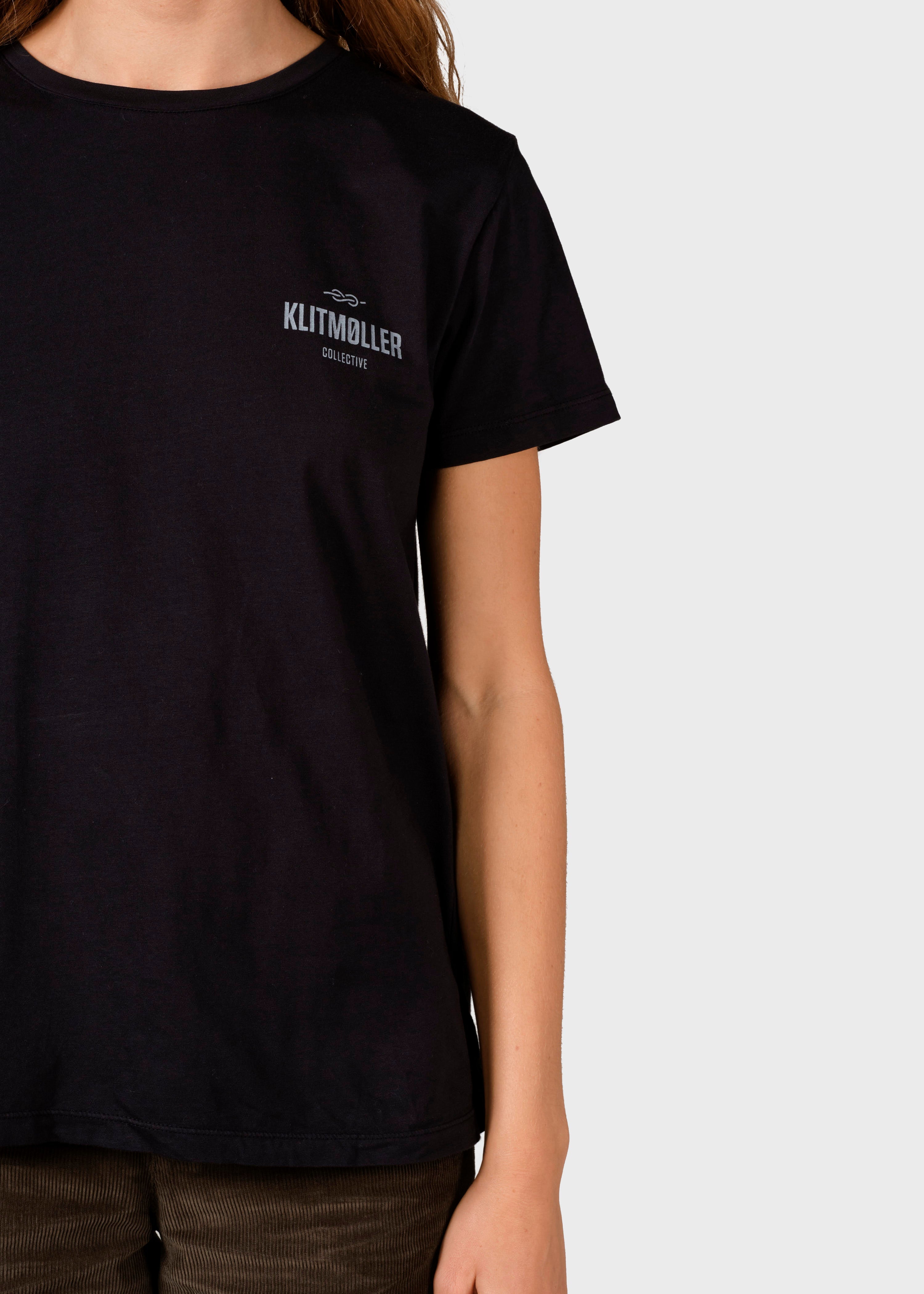 Womens Small Logo Tee - Black
