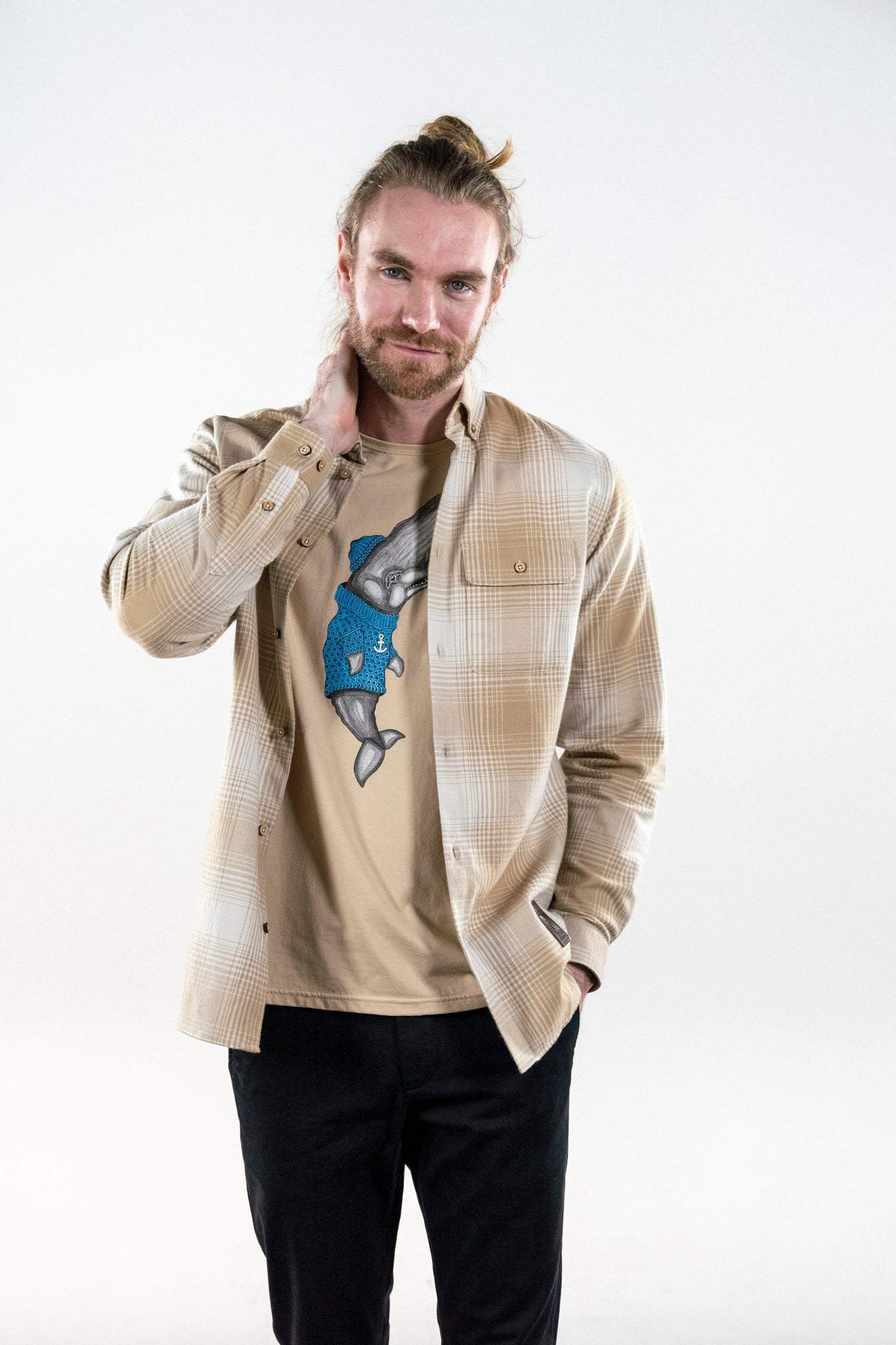 Inca Unna skjorta (ljusbrun)