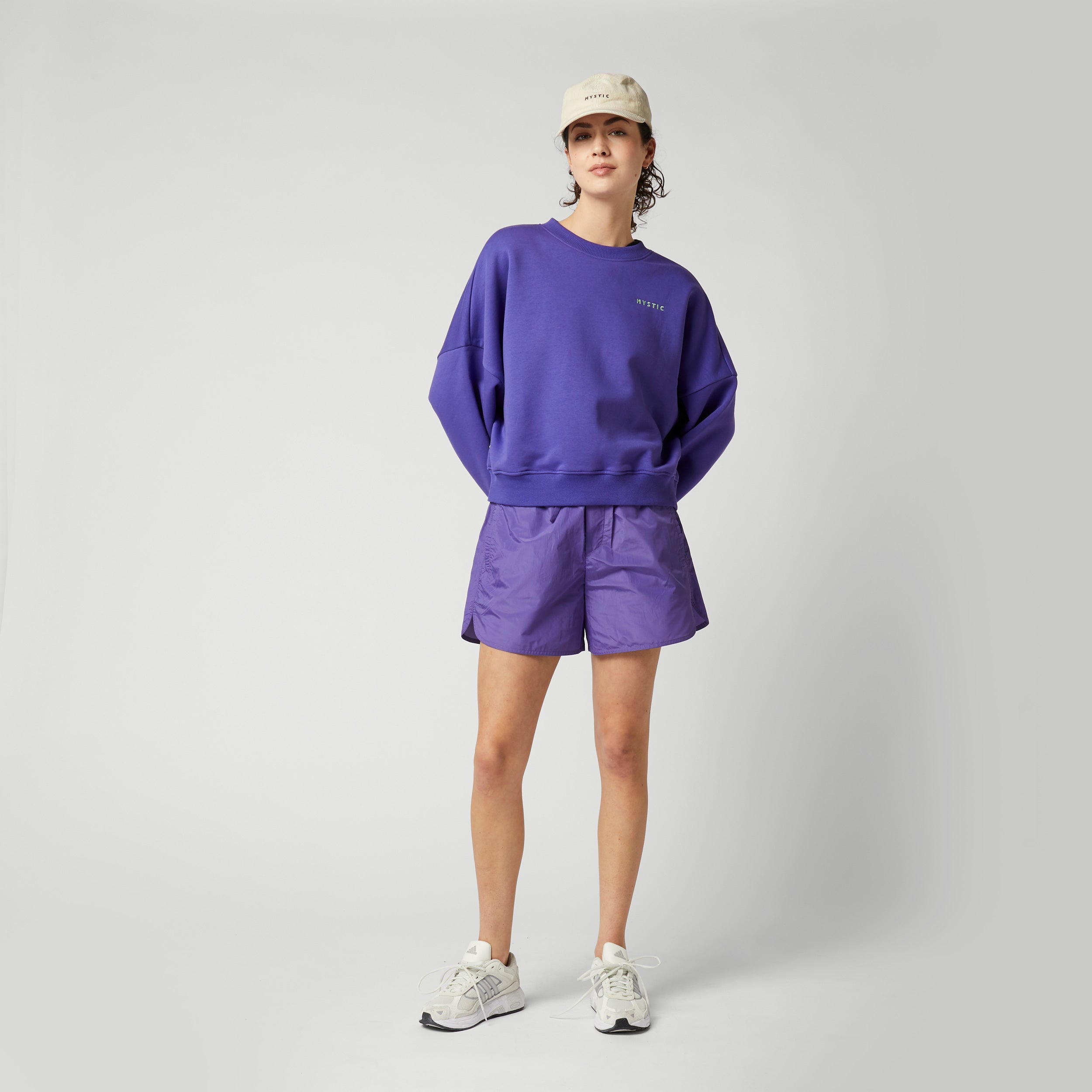 Mystic - Dropped Shoulder Crew Sweat Women - Purple