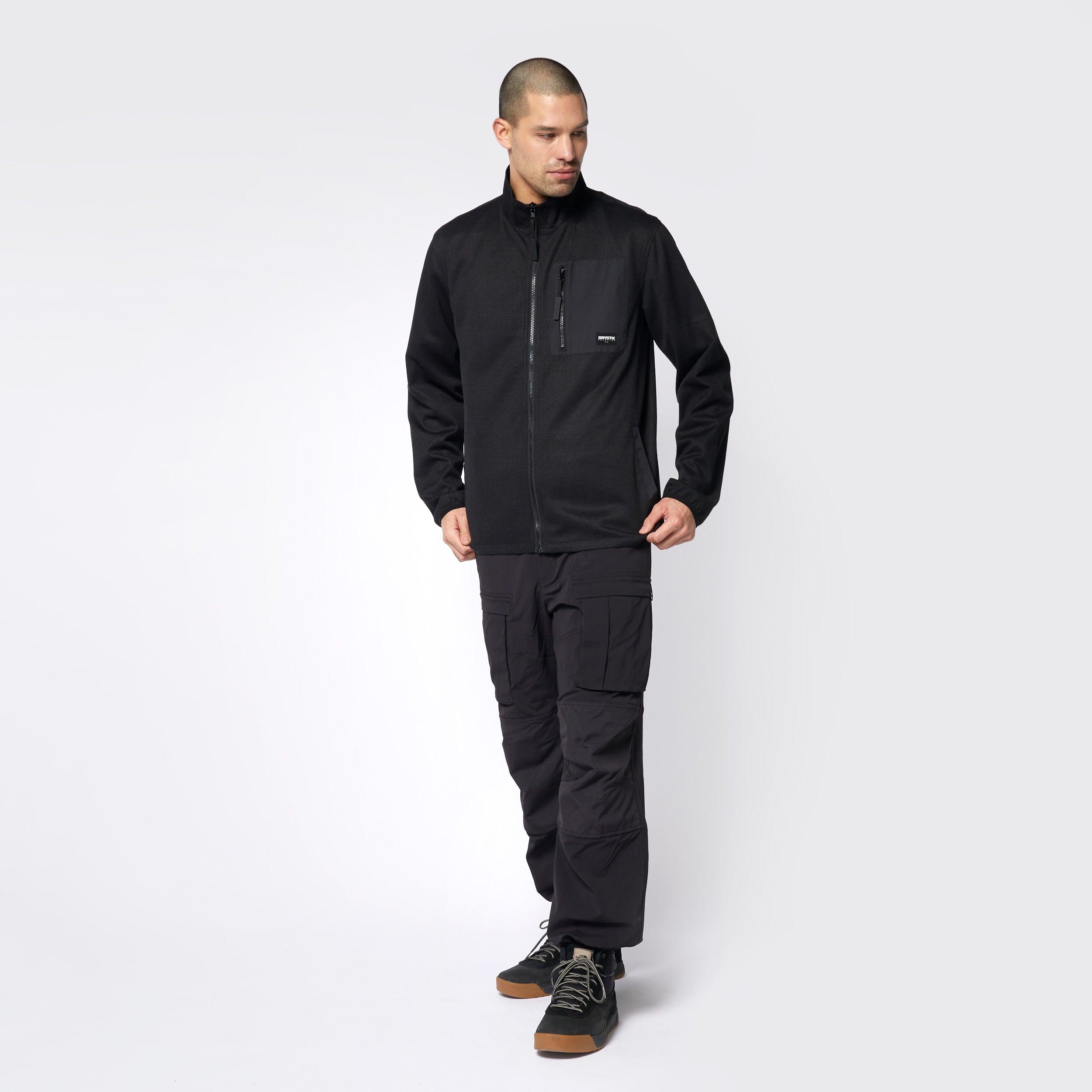 DTS Reversible Zip Thru Jacket - Black