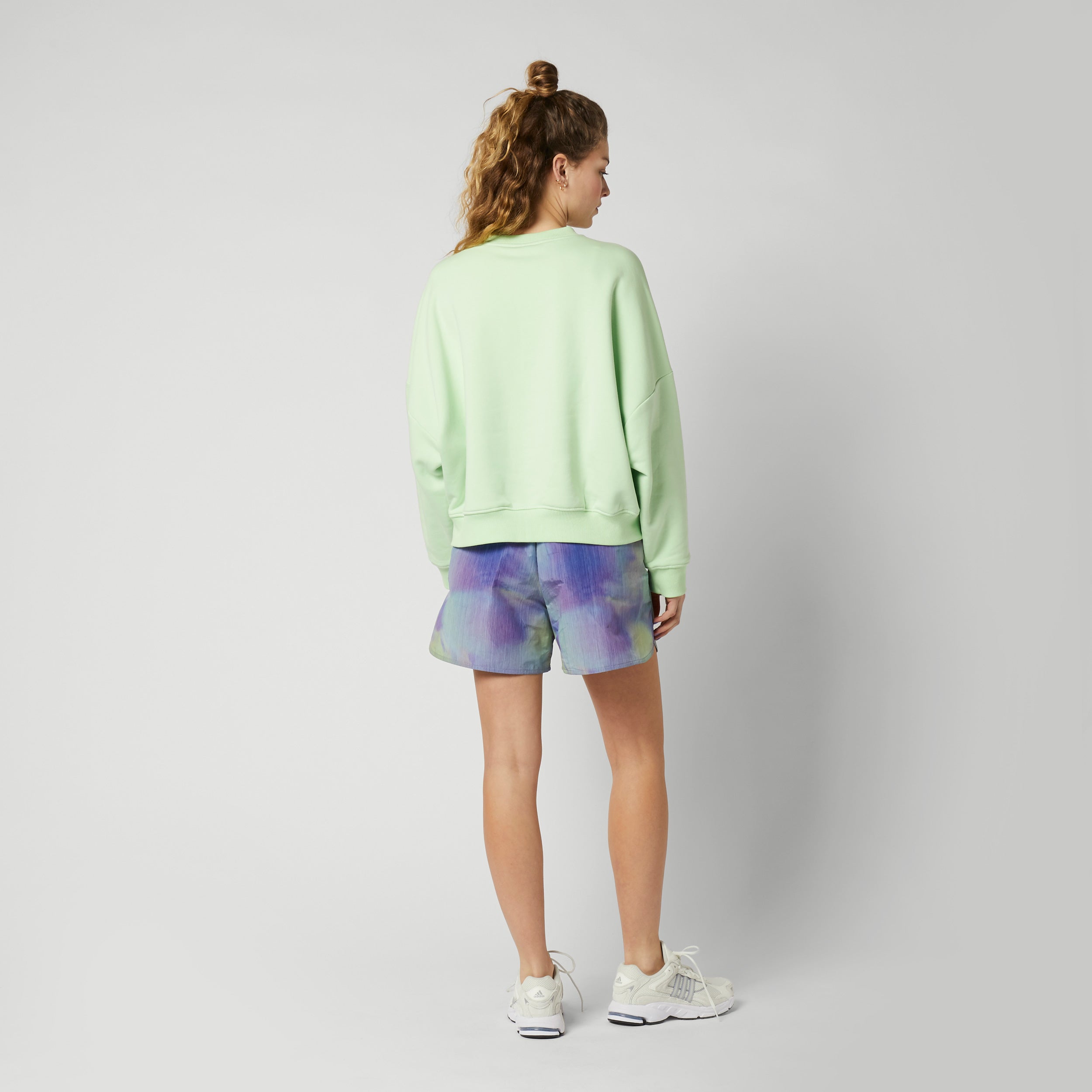 Mystic - Dropped Shoulder Crew Sweat Women - Lime Green