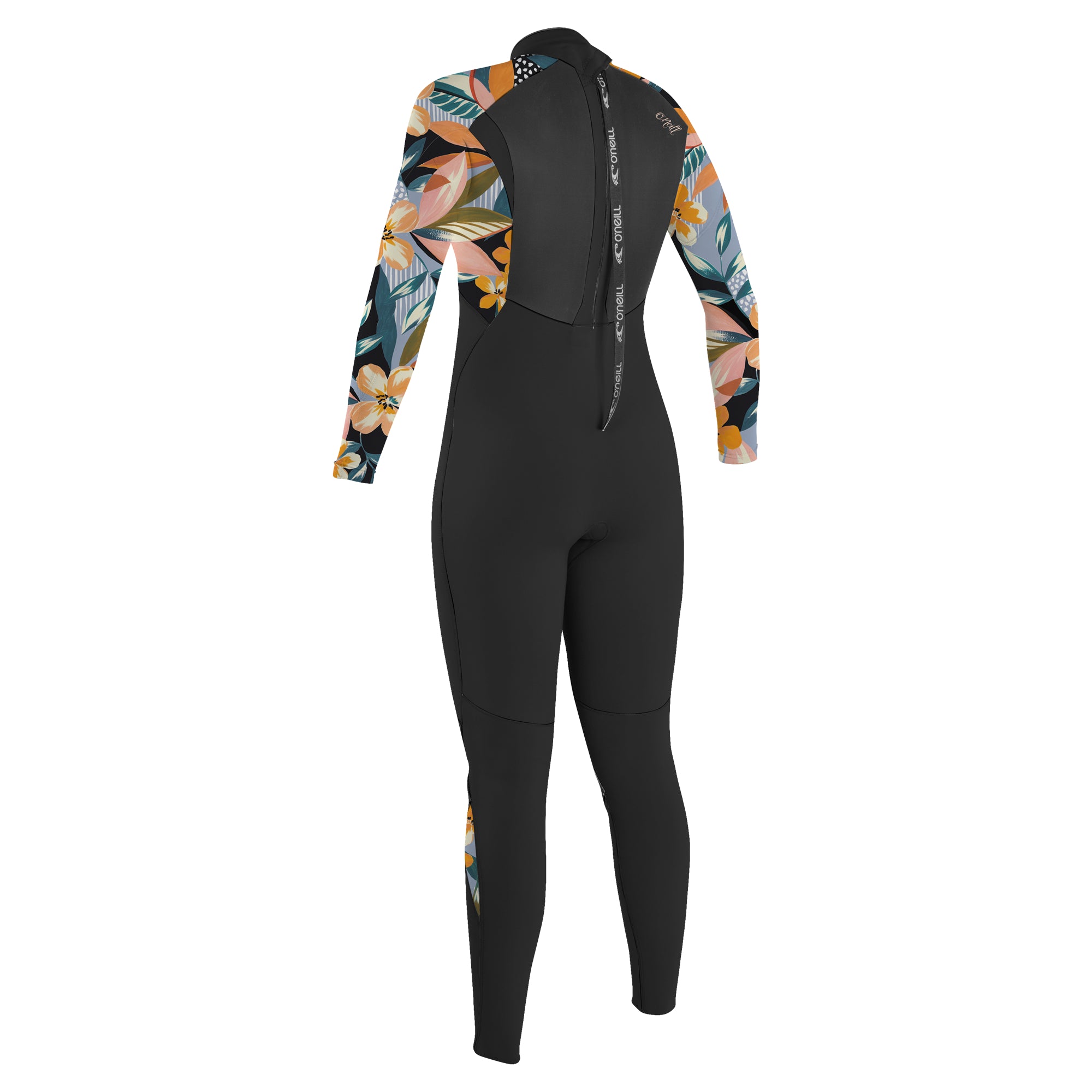 Girls Epic 5/4 Back Zip Full - blk/demiflor/demiflor