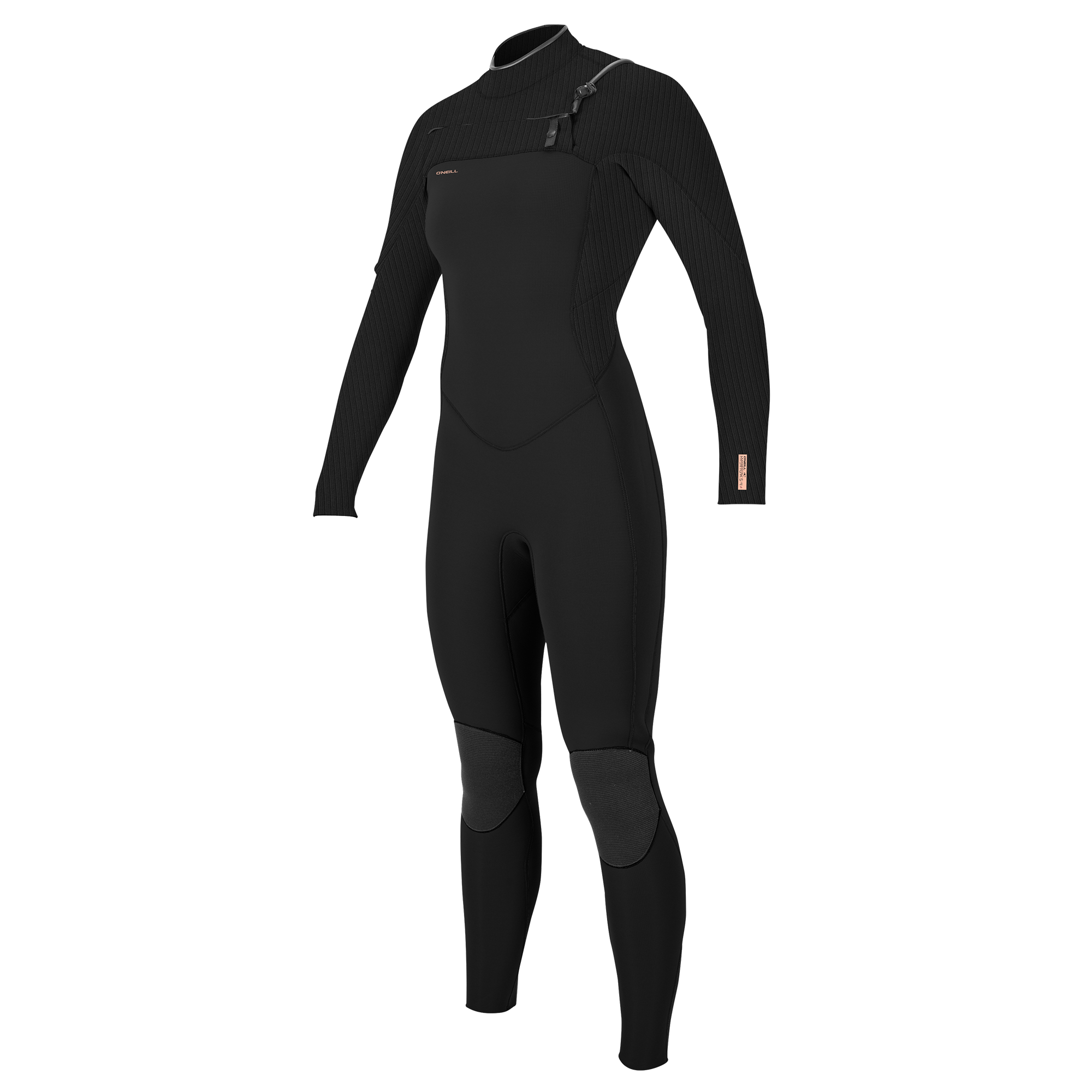 Wms Hyperfreak 5/4+ Chest Zip Full - svart/svart