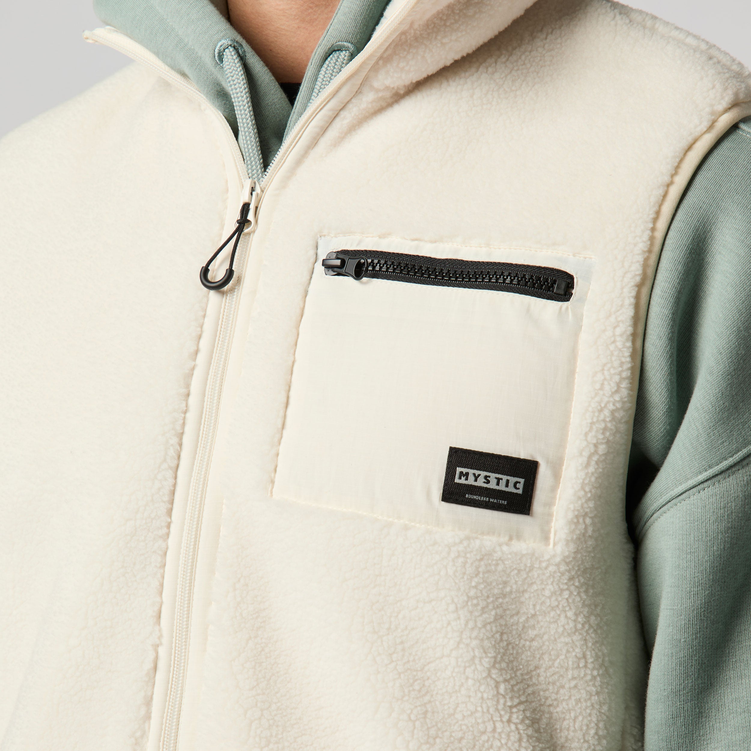 Mystic - Teddy Bodywarmer - Off White