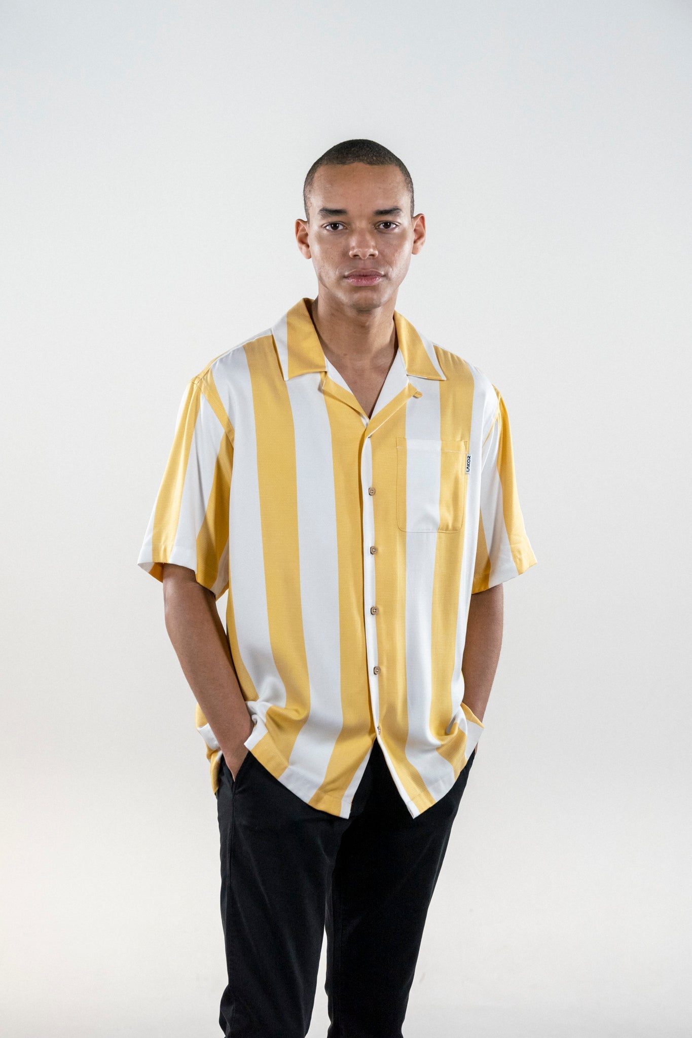Bold Stripes skjorta (gul)