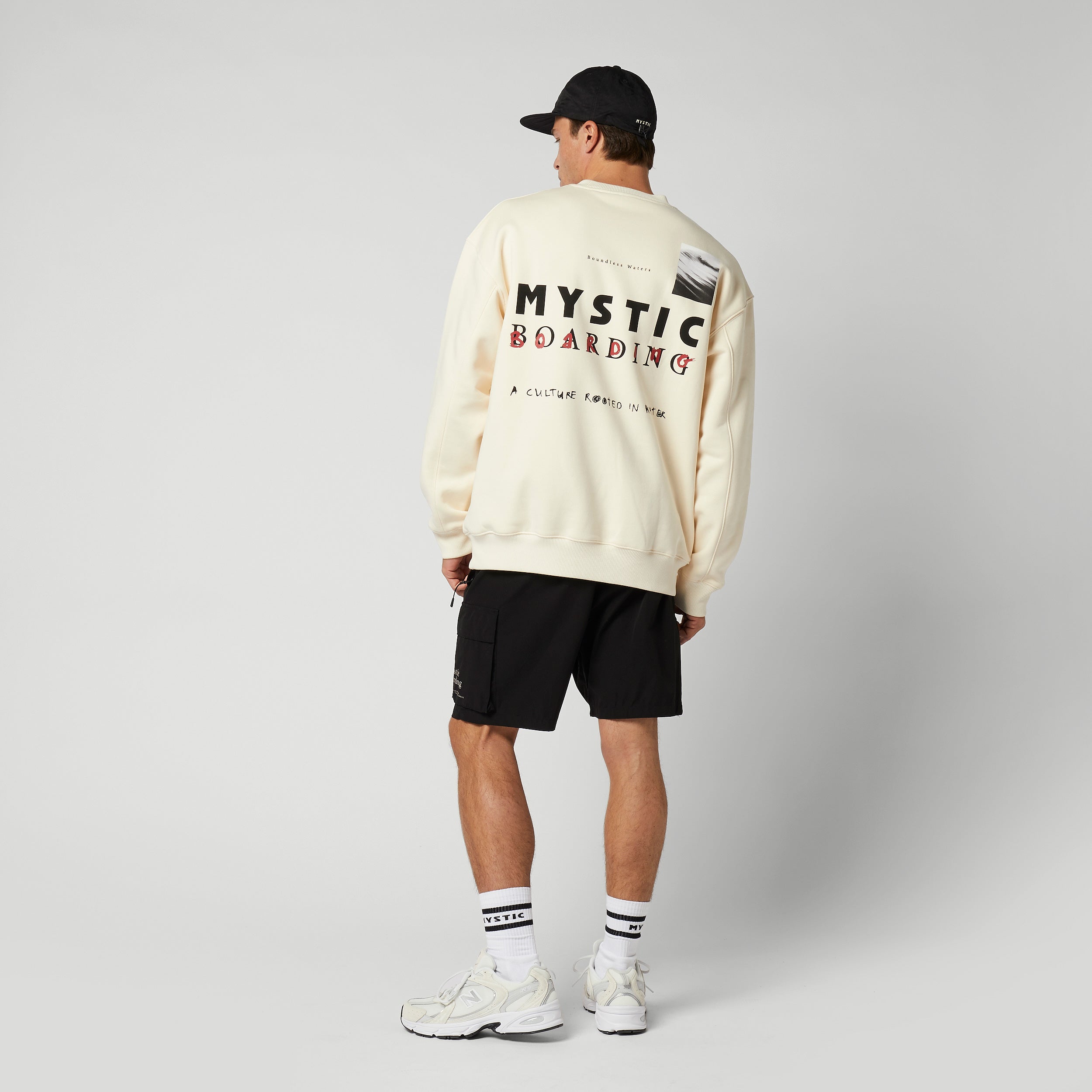 Mystic - Trace Crew Sweat - Off White