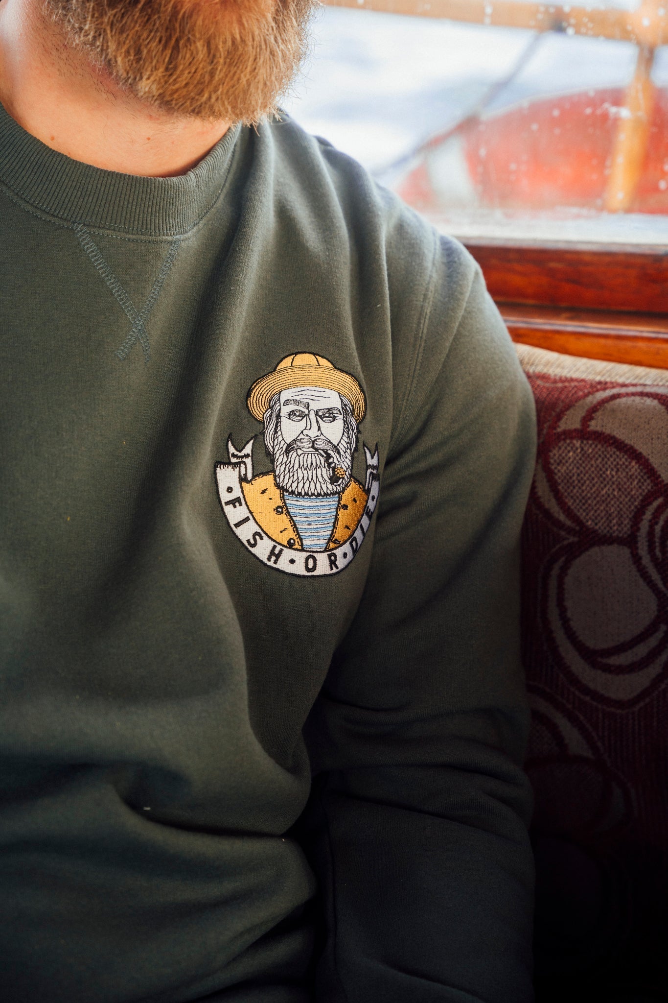 Seriös sjöman crewneck