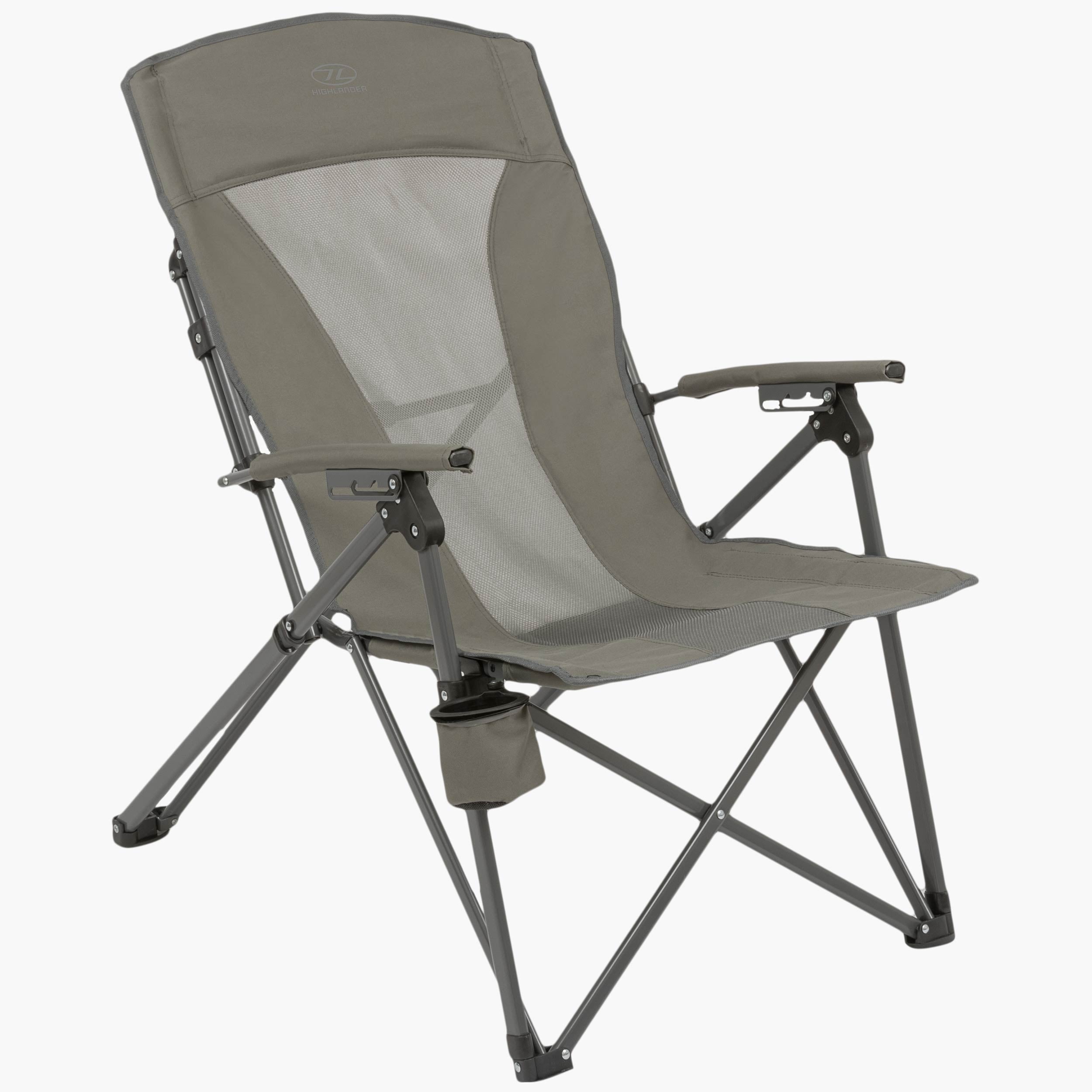 Highlander - Balvenie Recliner Campingstol, Charcoal