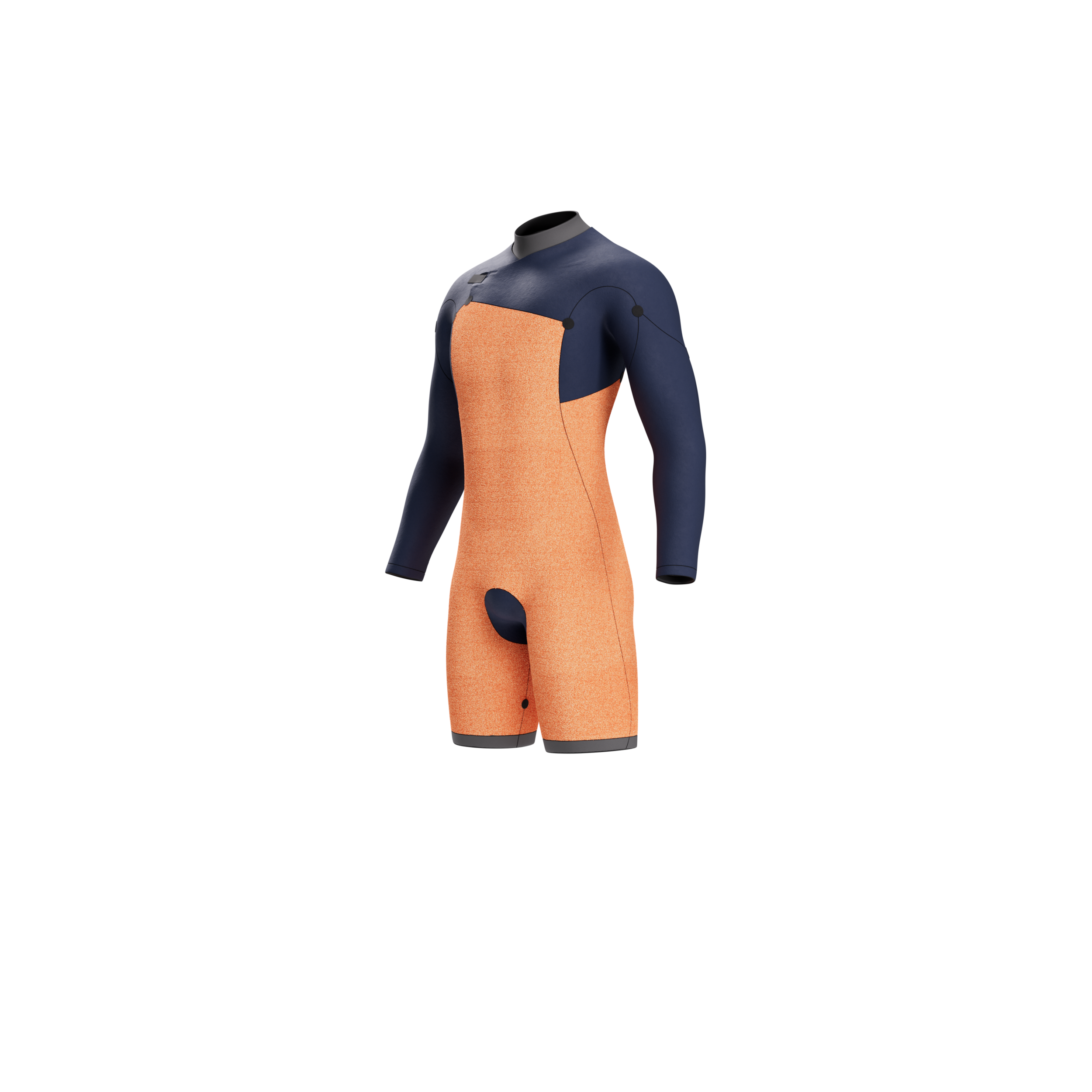 The One Longarm Shorty 3/2mm Zipfree - 2027