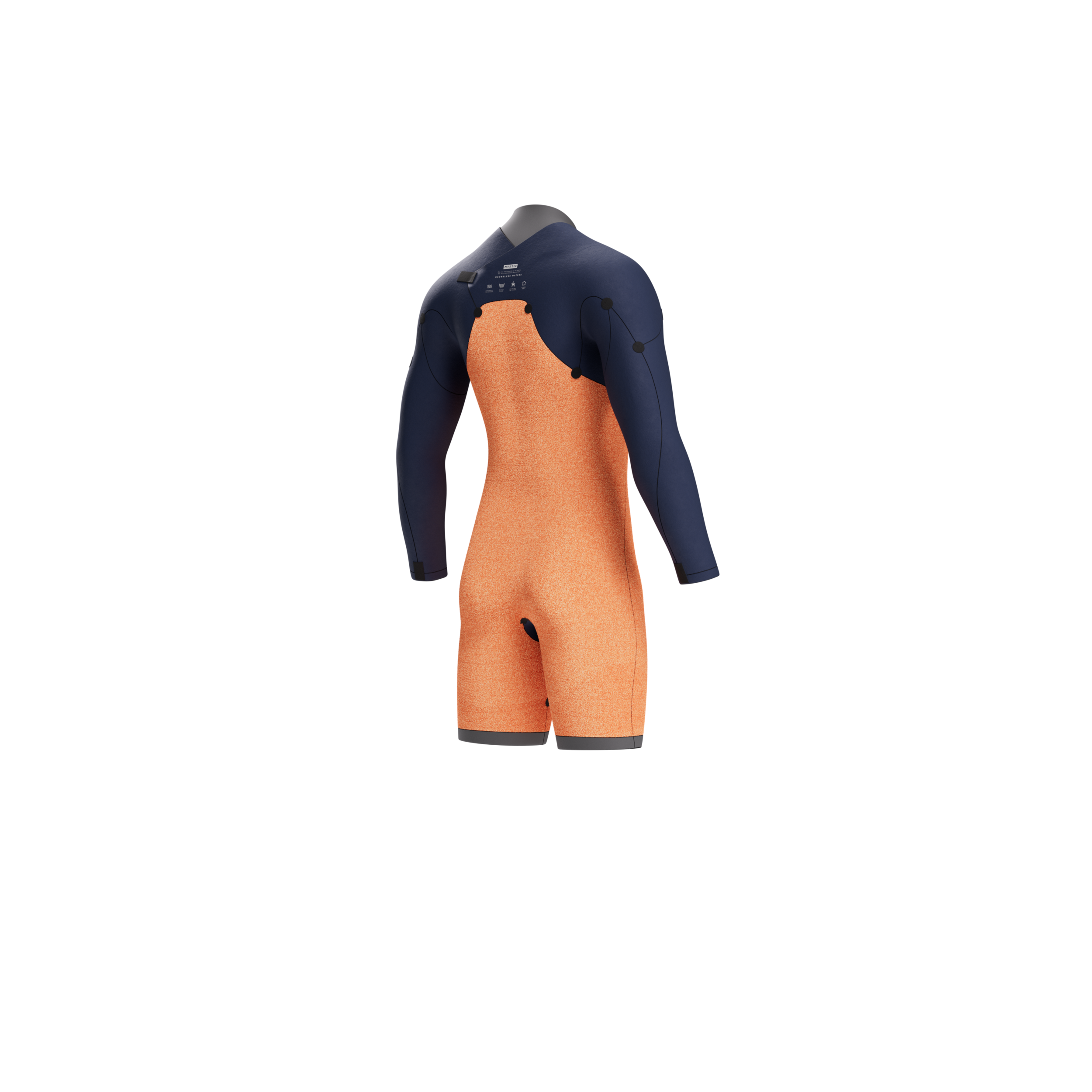 The One Longarm Shorty 3/2mm Zipfree - 2027